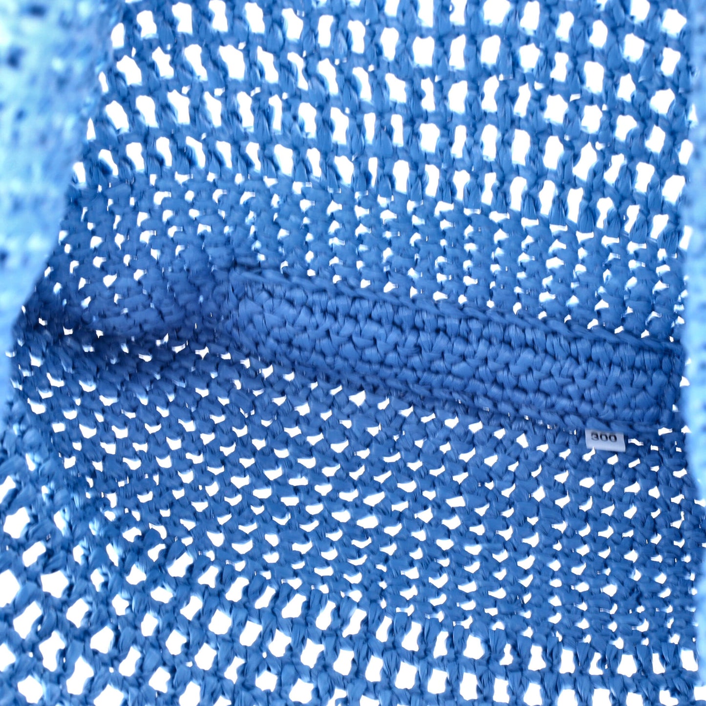 Triangle Logo Bucket Tote Raffia Small