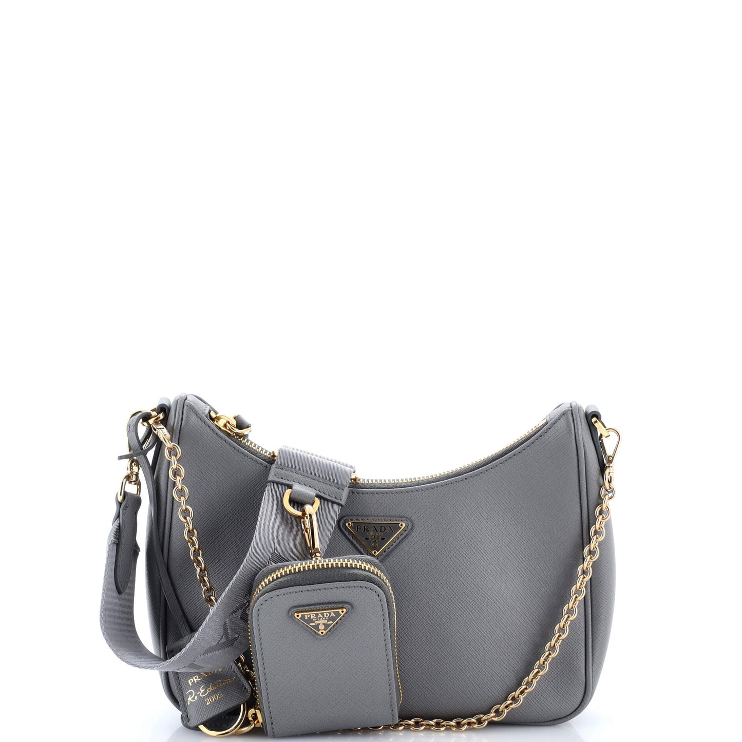 Re-Edition 2005 Shoulder Bag Saffiano Leather Small