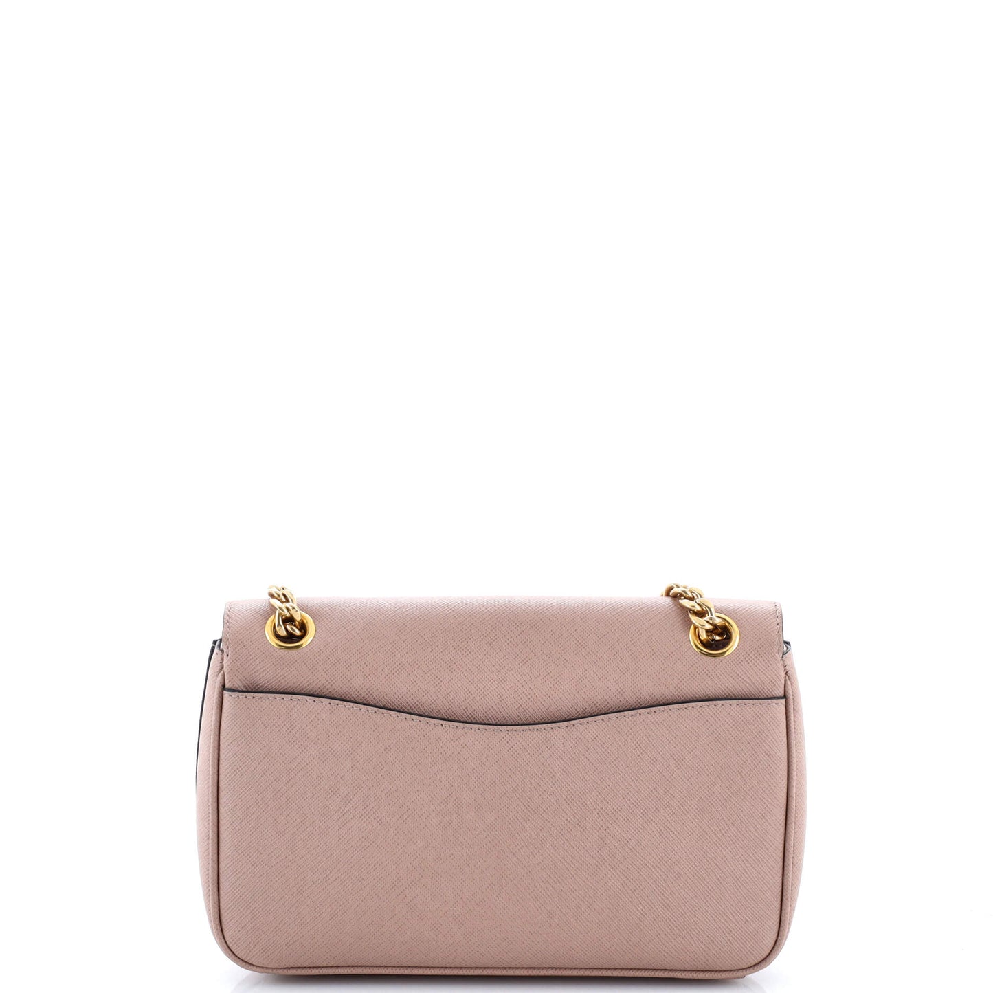 Pattina Flap Shoulder Bag Saffiano Leather Small