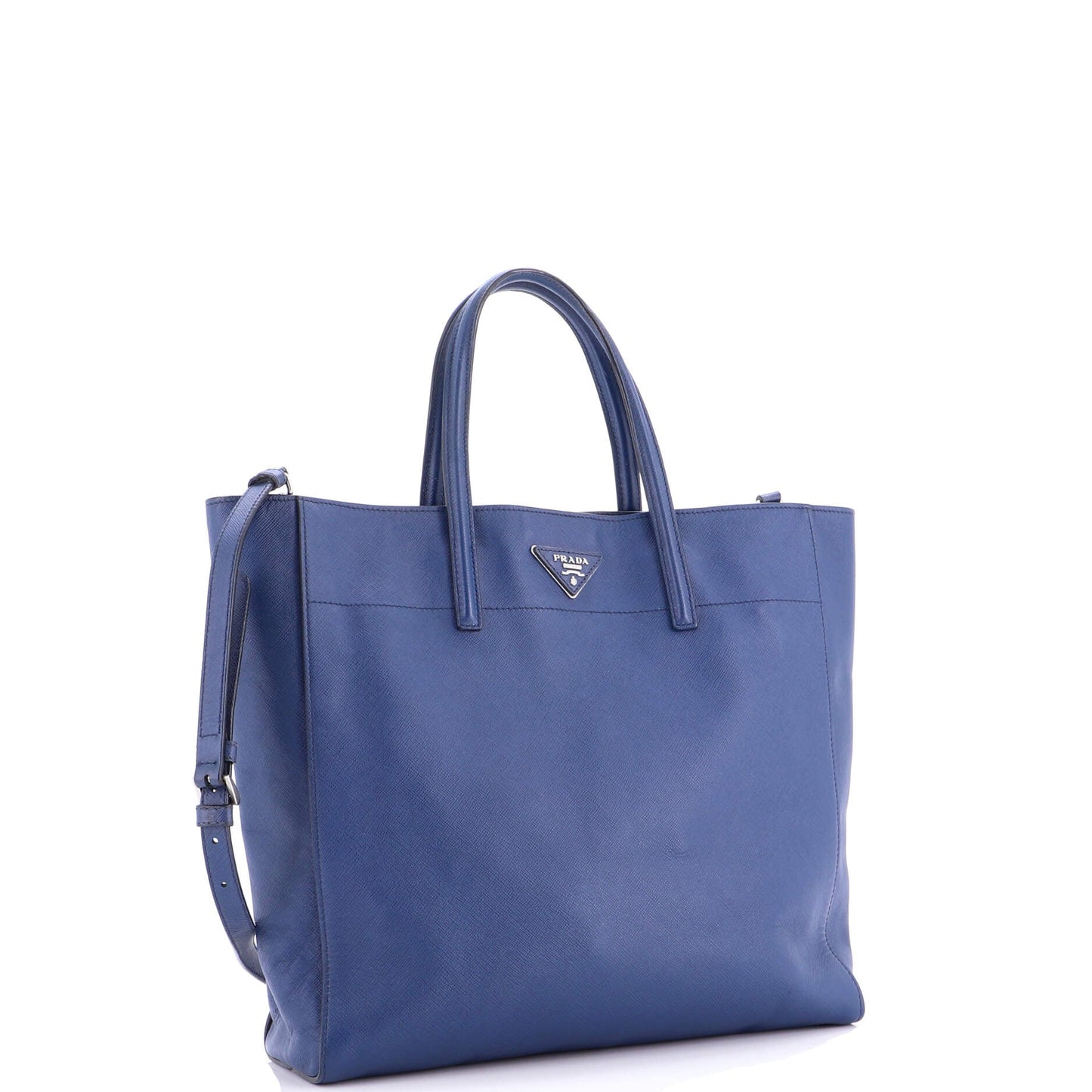 Soft Triple Pocket Convertible Tote Saffiano Leather