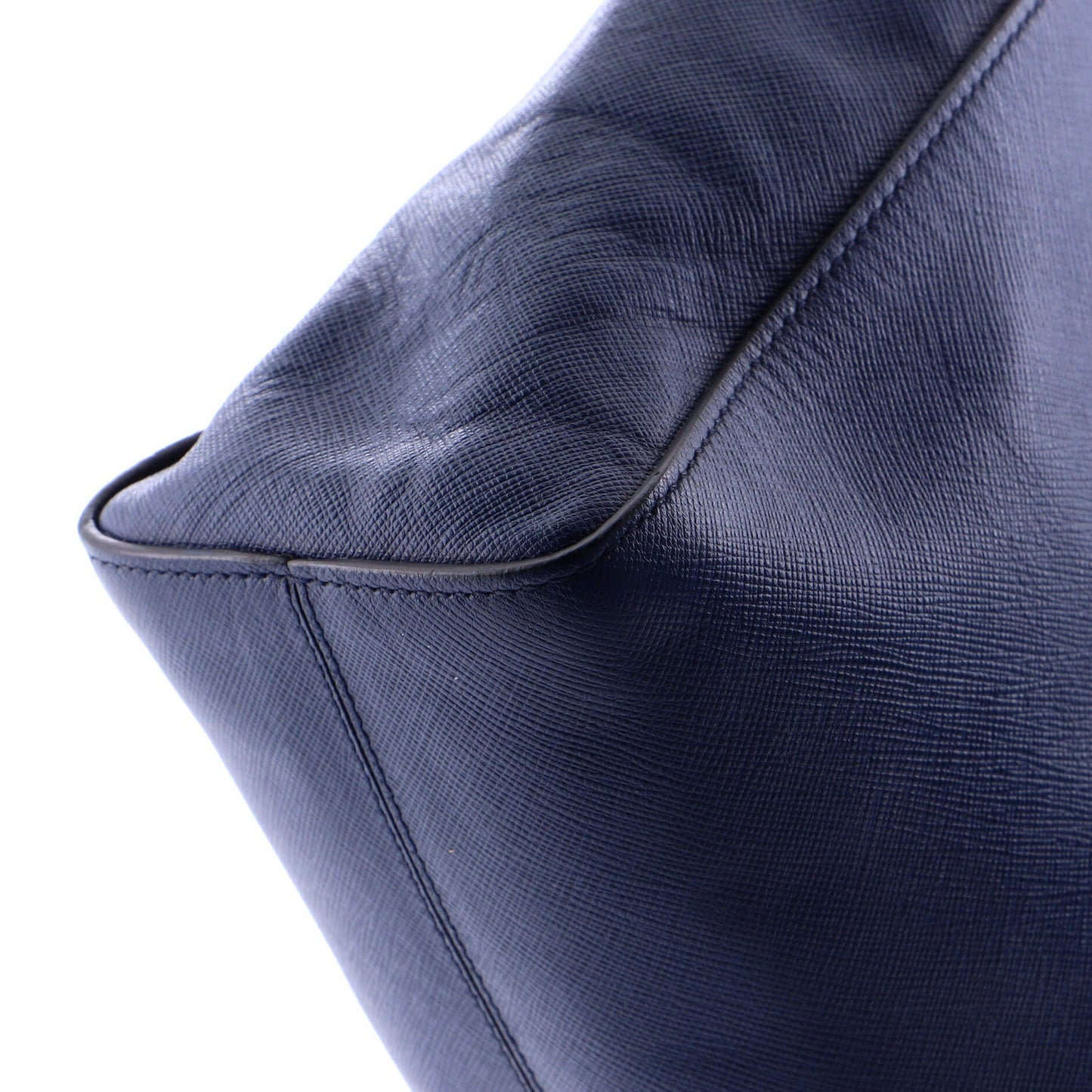 Soft Triple Pocket Convertible Tote Saffiano Leather