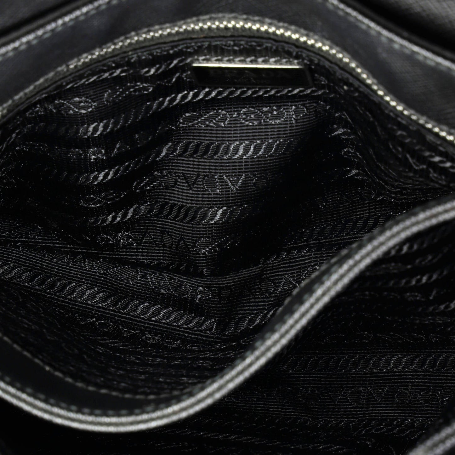 Chain Flap Crossbody Bag Tessuto and Saffiano Leather Medium