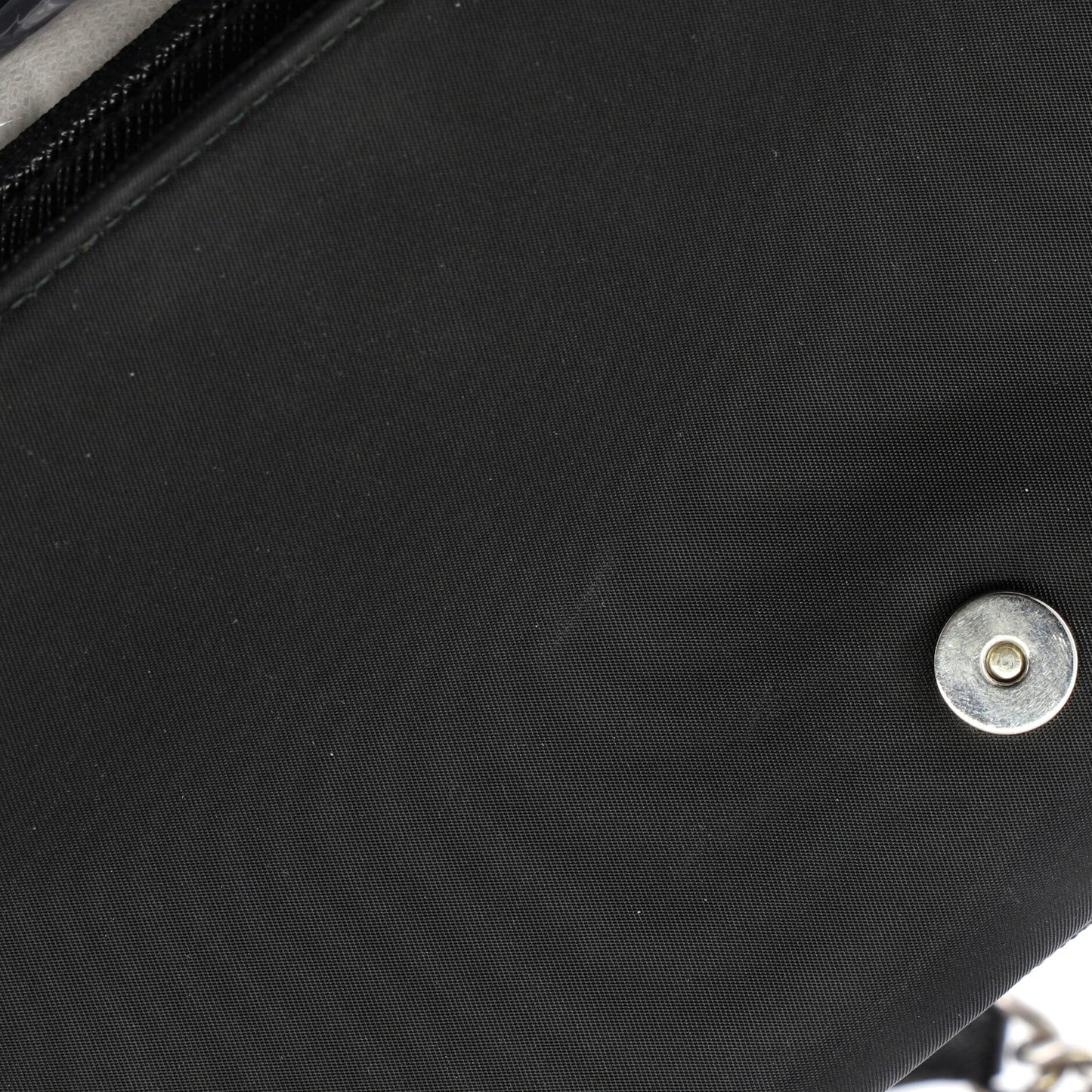 Chain Flap Crossbody Bag Tessuto and Saffiano Leather Medium