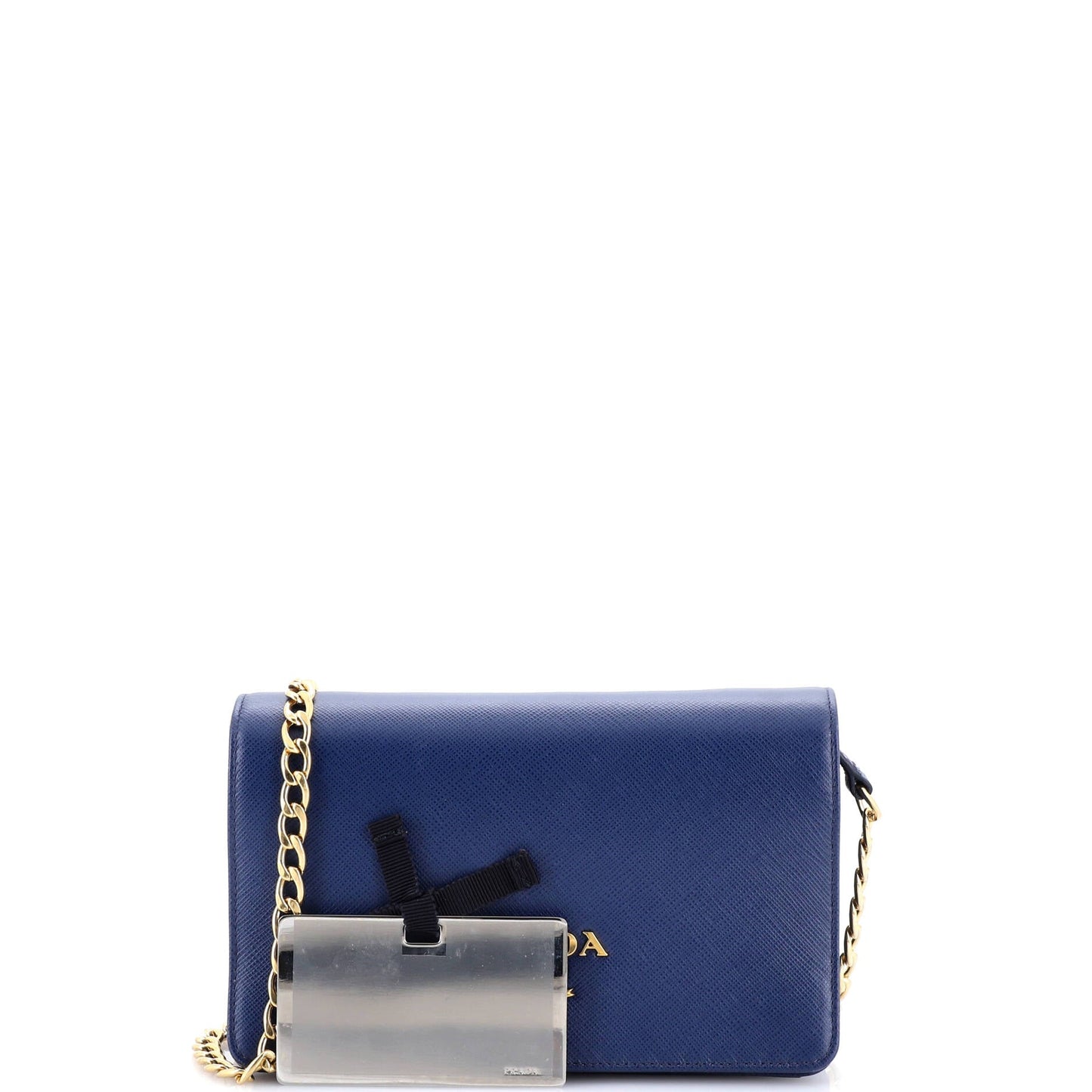 Chain Wallet Crossbody Saffiano Leather