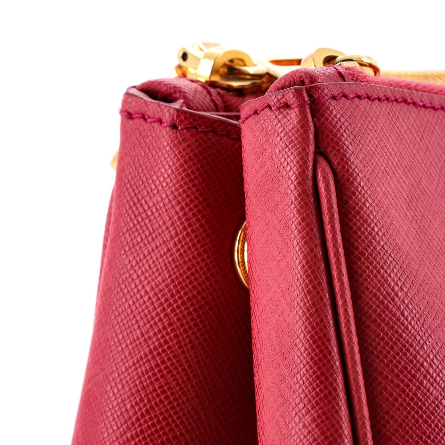 Double Zip Lux Tote Saffiano Leather Large