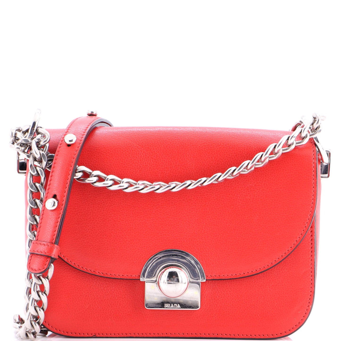 Arcade Chain Flap Bag Glace Calf