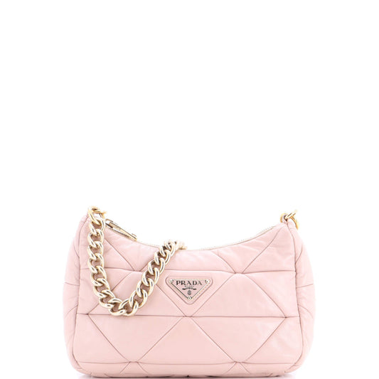 System Re-Edition Shoulder Bag Quilted Nappa Leather Small