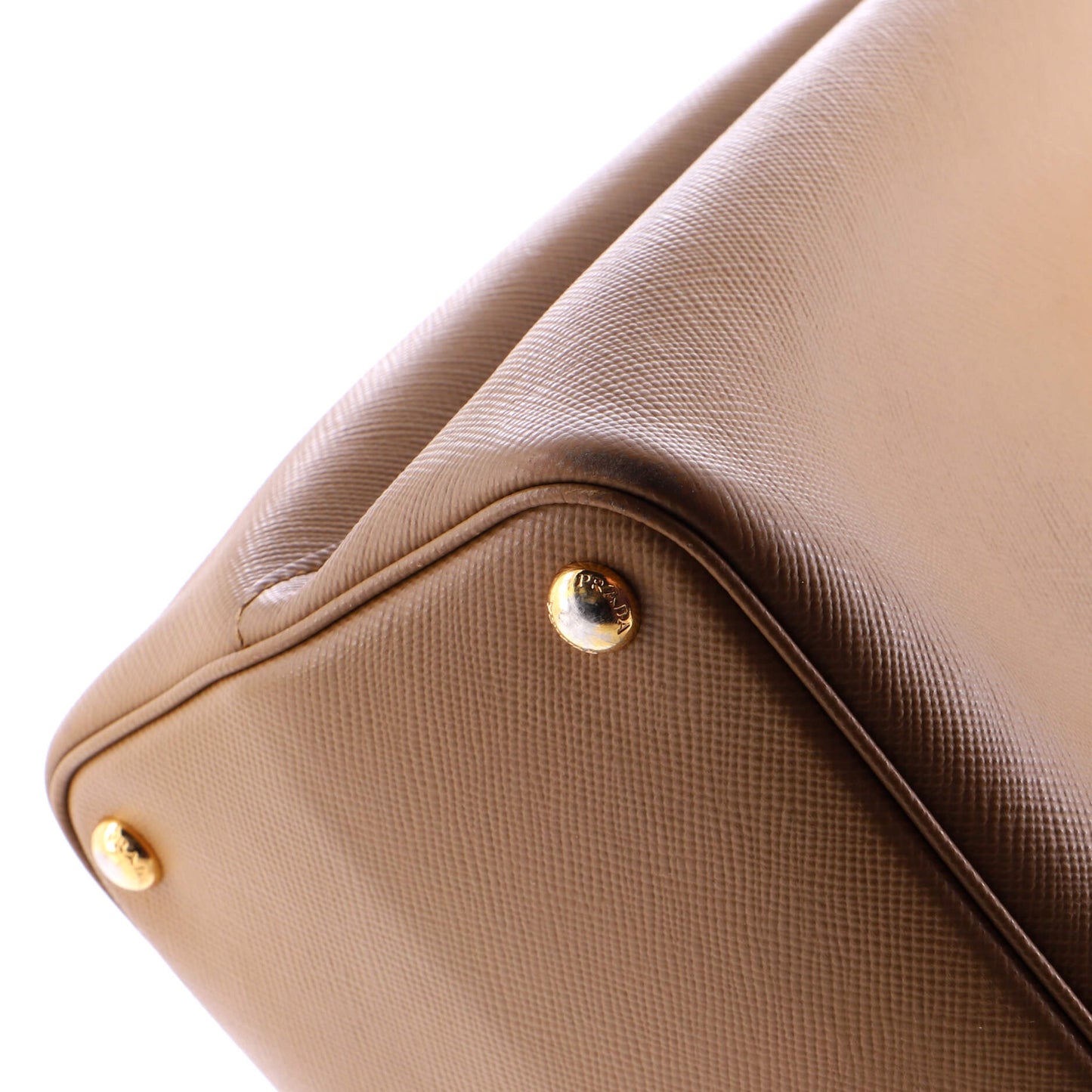 Cuir Double Tote Saffiano Leather Large