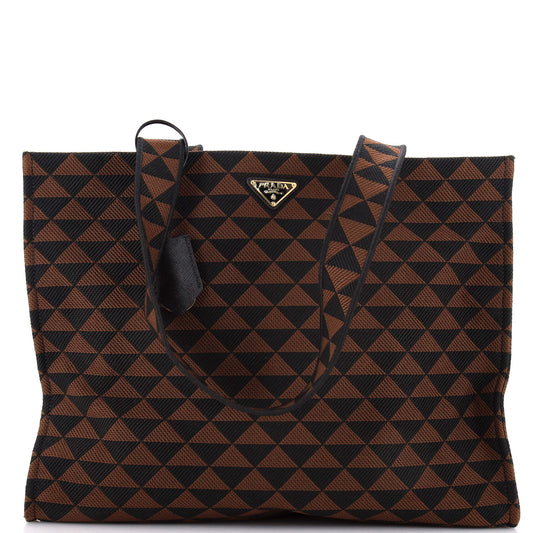 Symbole Shopper Tote Jacquard Horizontal