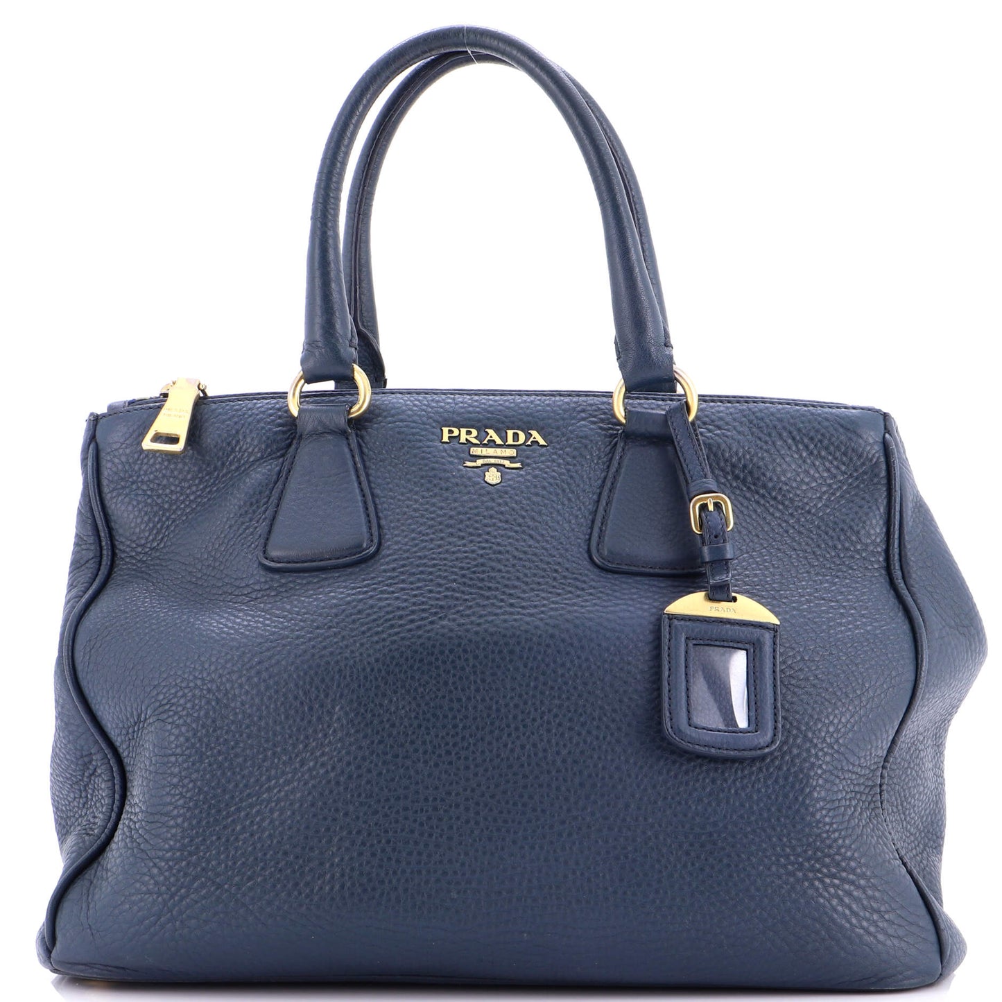 Double Zip Convertible Tote Vitello Daino Large