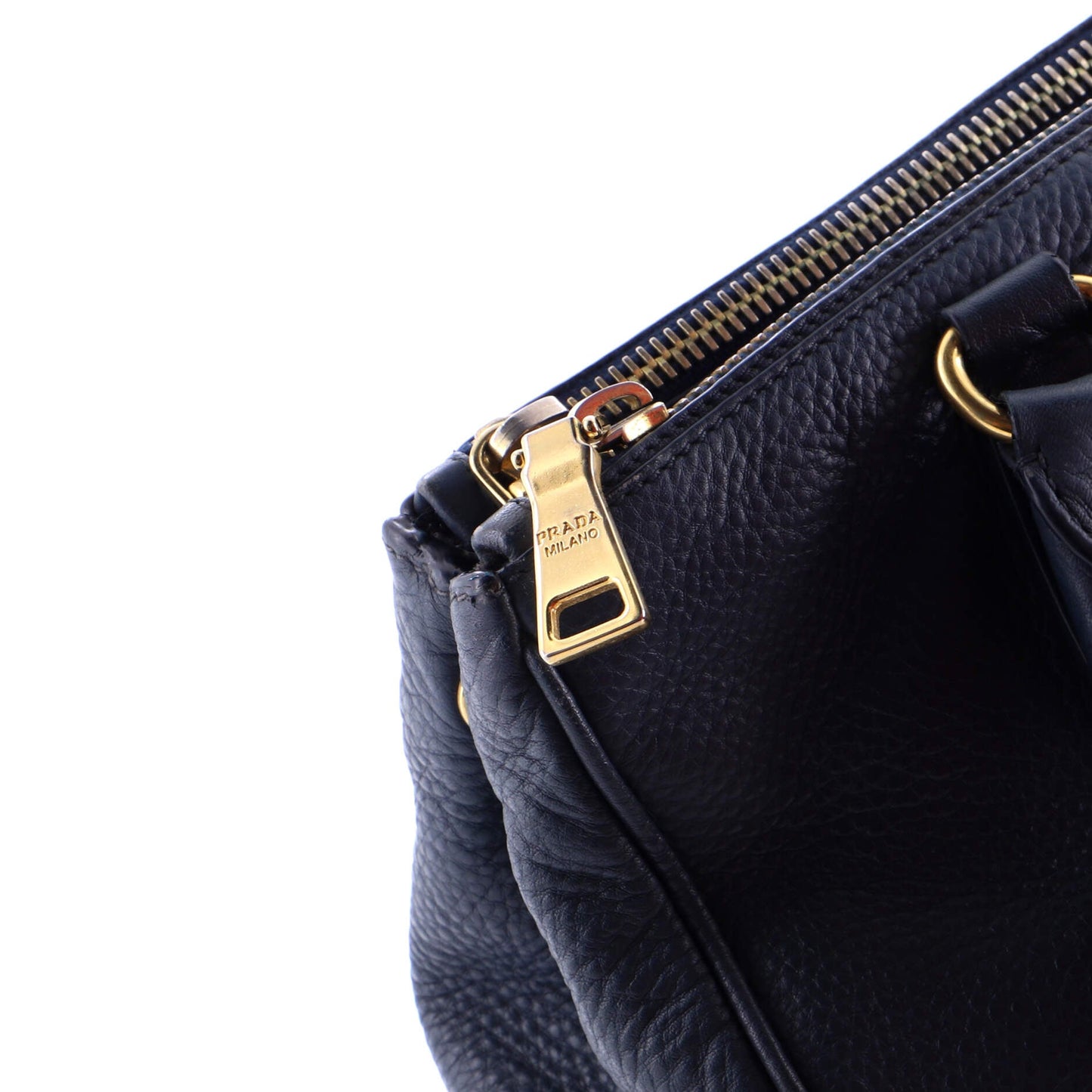 Double Zip Convertible Tote Vitello Daino Large