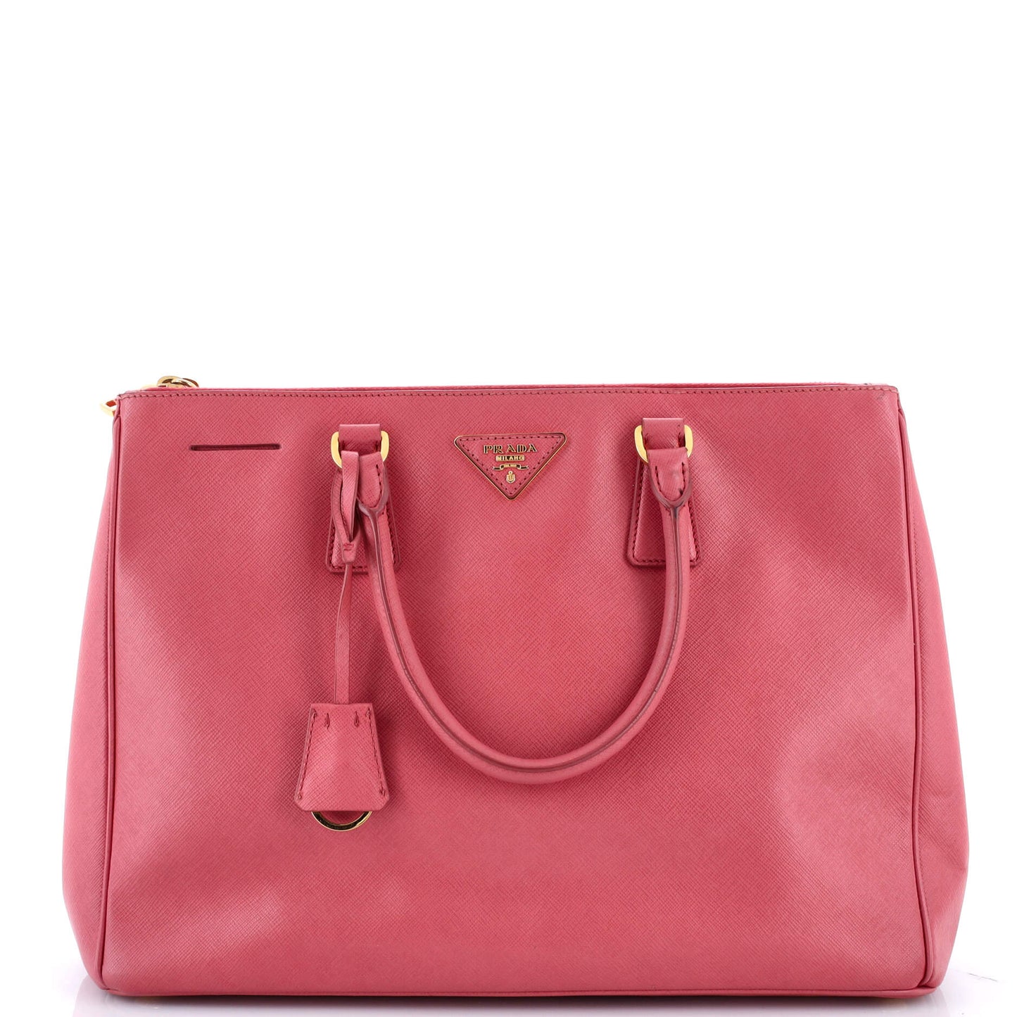 Double Zip Lux Tote Saffiano Leather Large