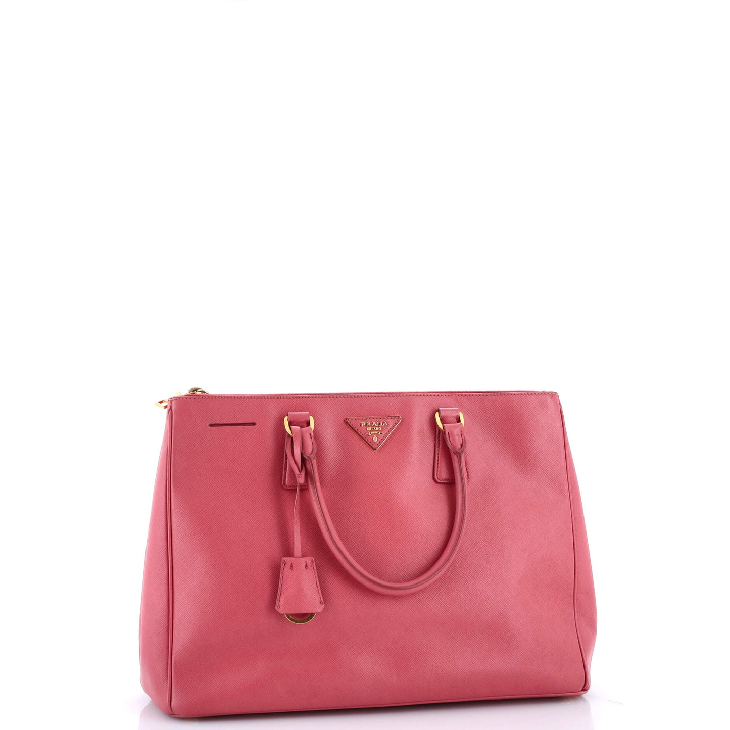 Double Zip Lux Tote Saffiano Leather Large