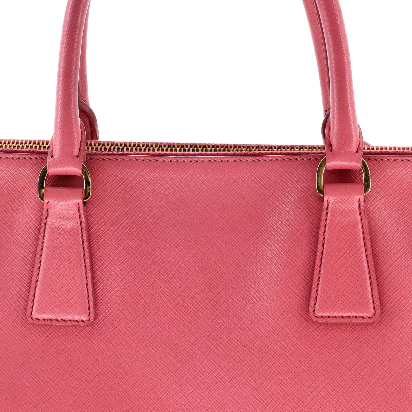 Double Zip Lux Tote Saffiano Leather Large