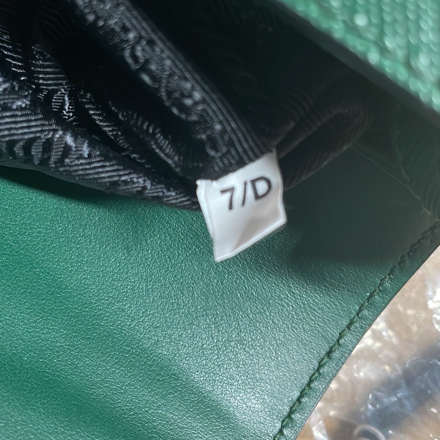 Embleme Flap Bag Saffiano Leather Small