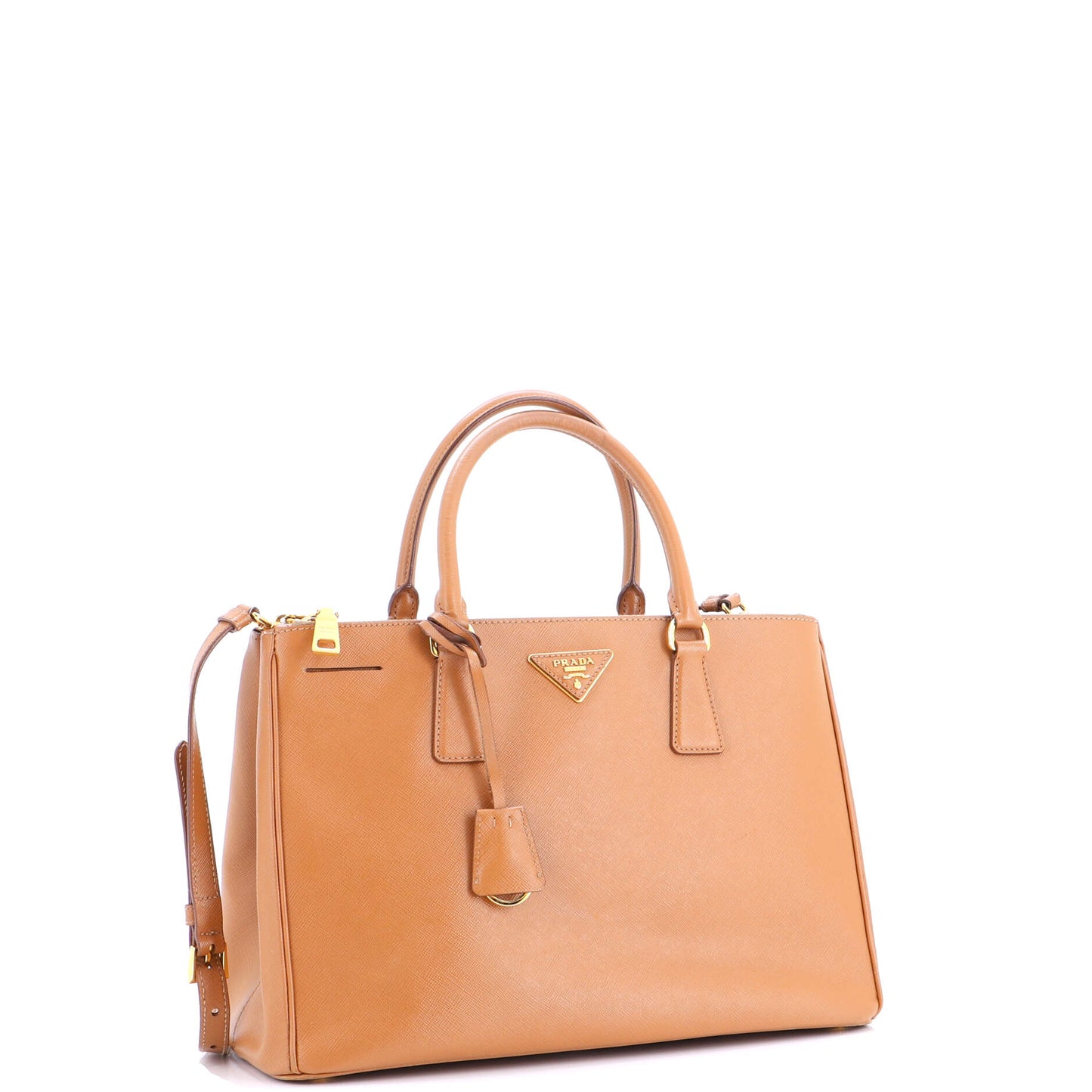 Double Zip Lux Tote Saffiano Leather Medium