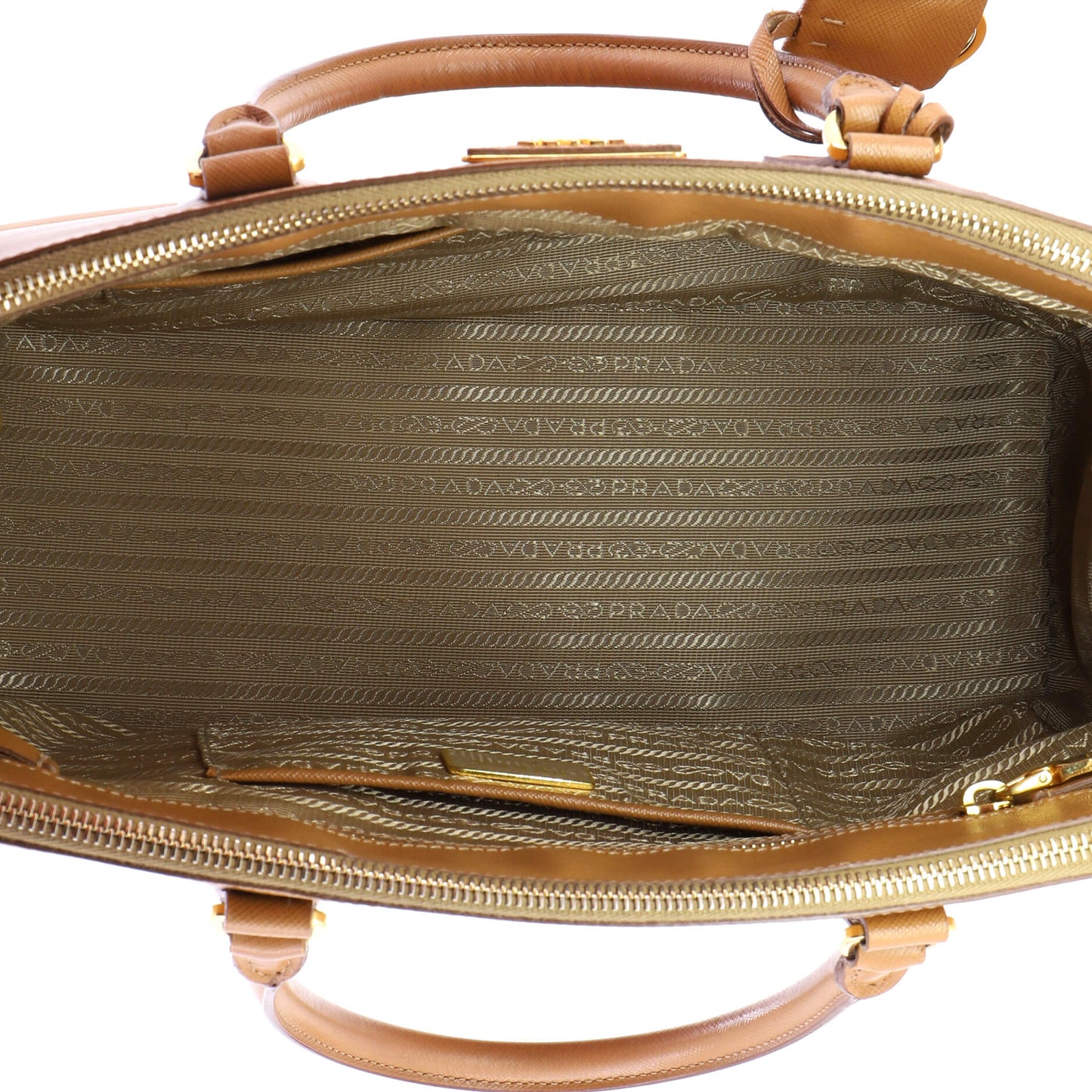 Double Zip Lux Tote Saffiano Leather Medium