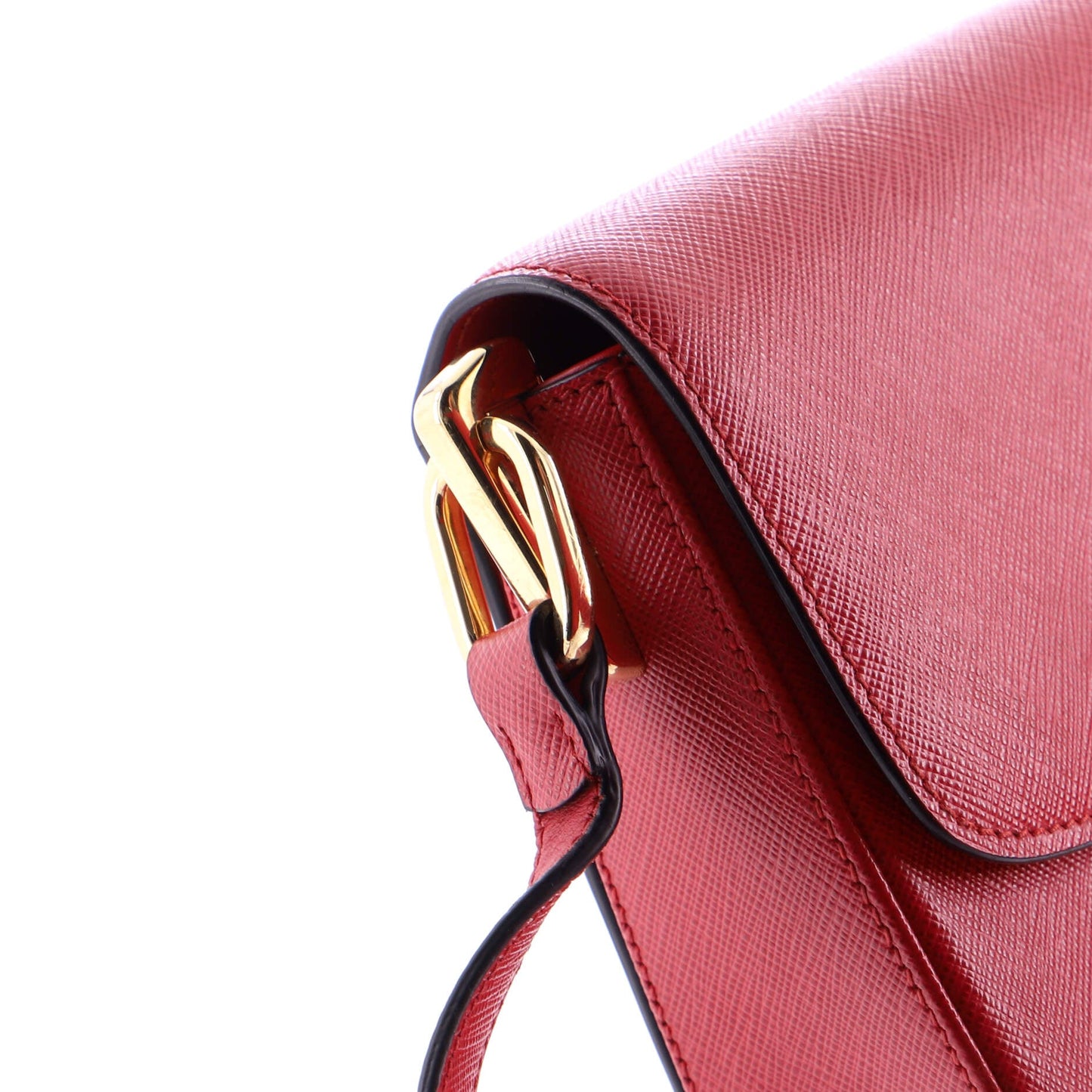 Embleme Flap Bag Saffiano Leather Small