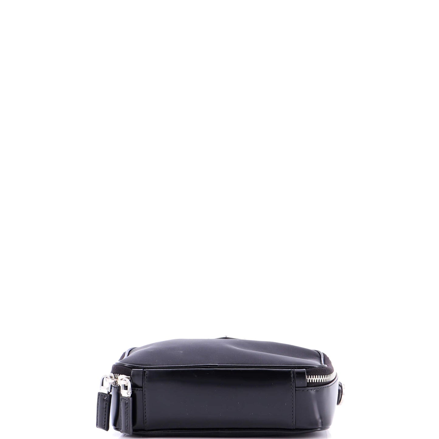 Brique Camera Crossbody Bag Tessuto and Spazzolato Leather Small