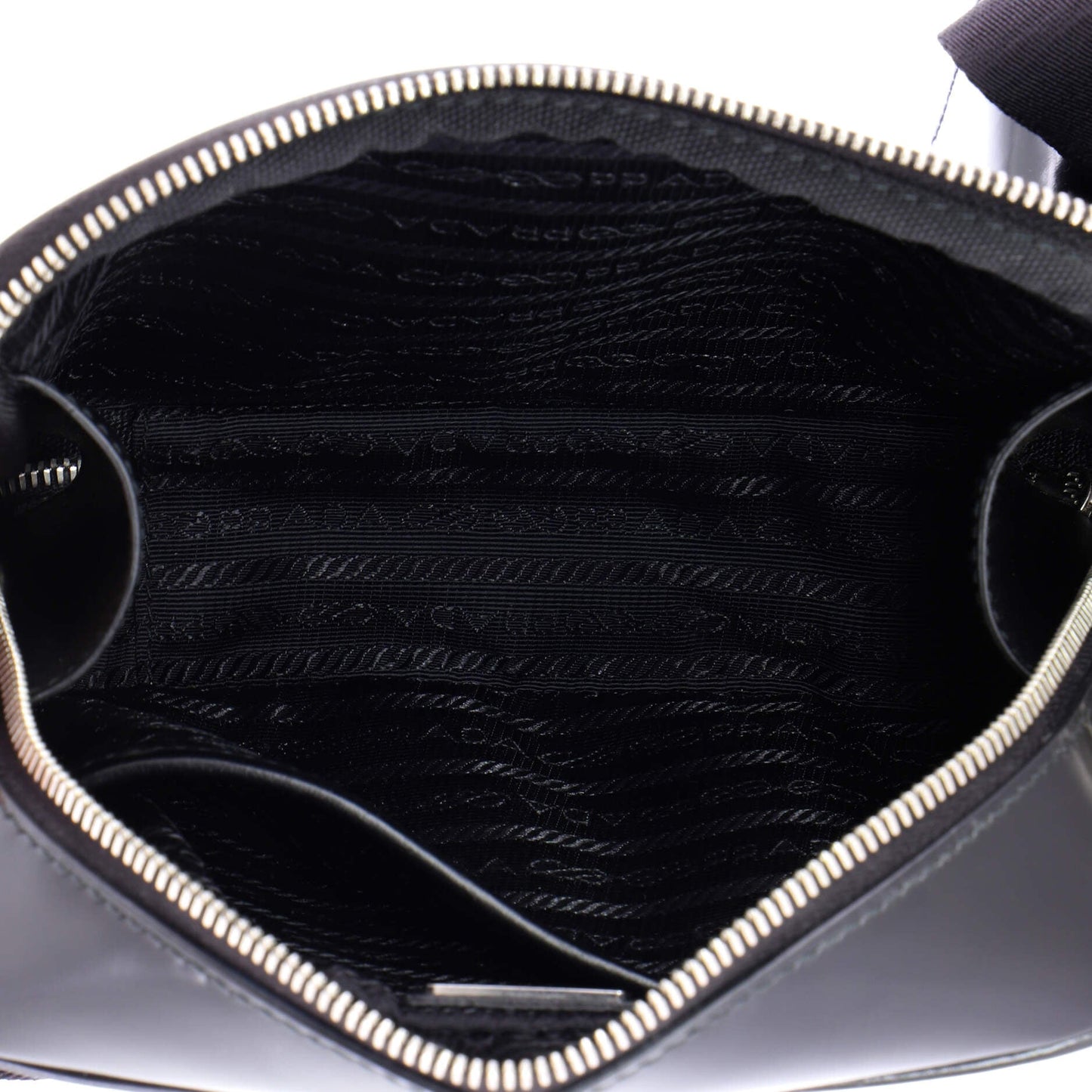 Brique Camera Crossbody Bag Tessuto and Spazzolato Leather Small