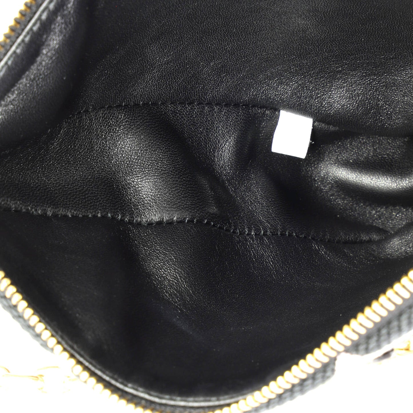 Double Symbole Triangle Bag Leather and Jacquard Mini