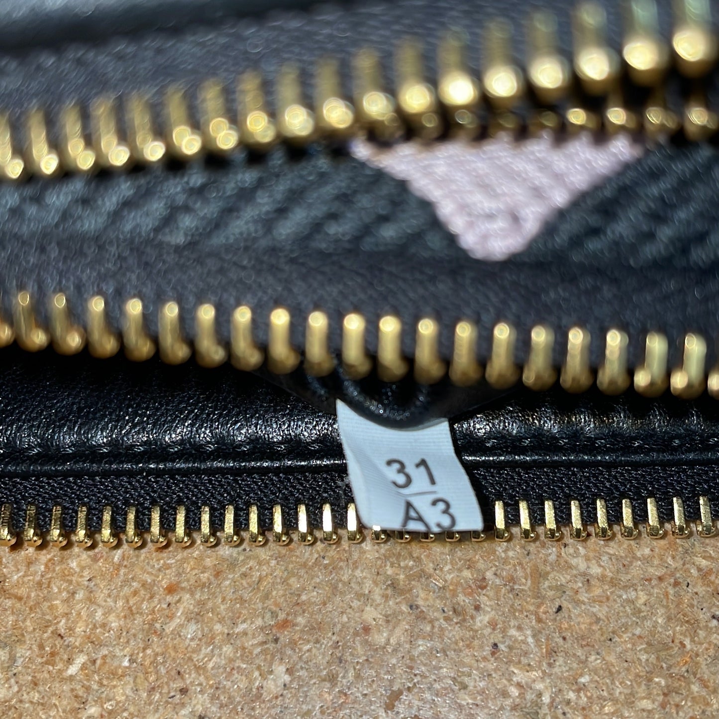 Double Symbole Triangle Bag Leather and Jacquard Mini