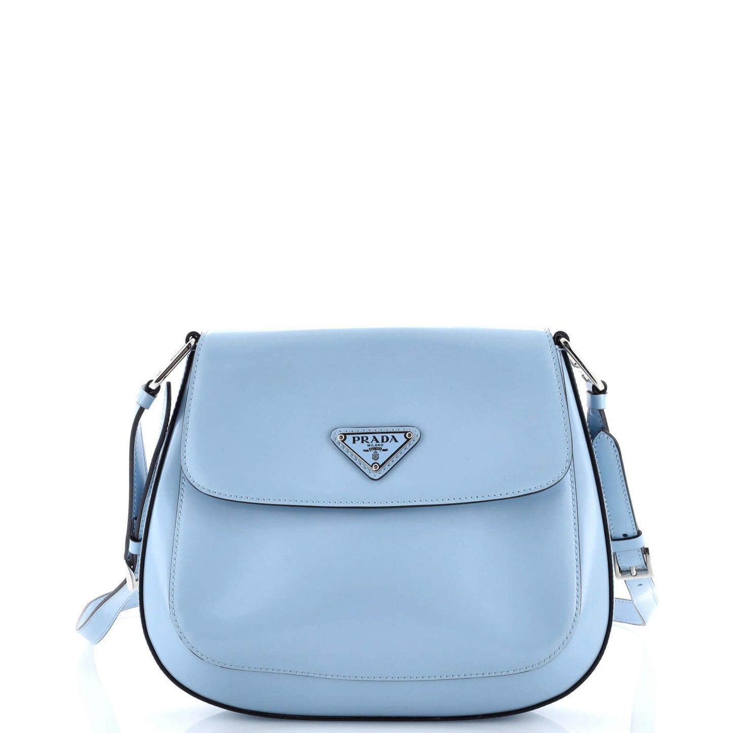 Cleo Flap Shoulder Bag Spazzolato Leather Small