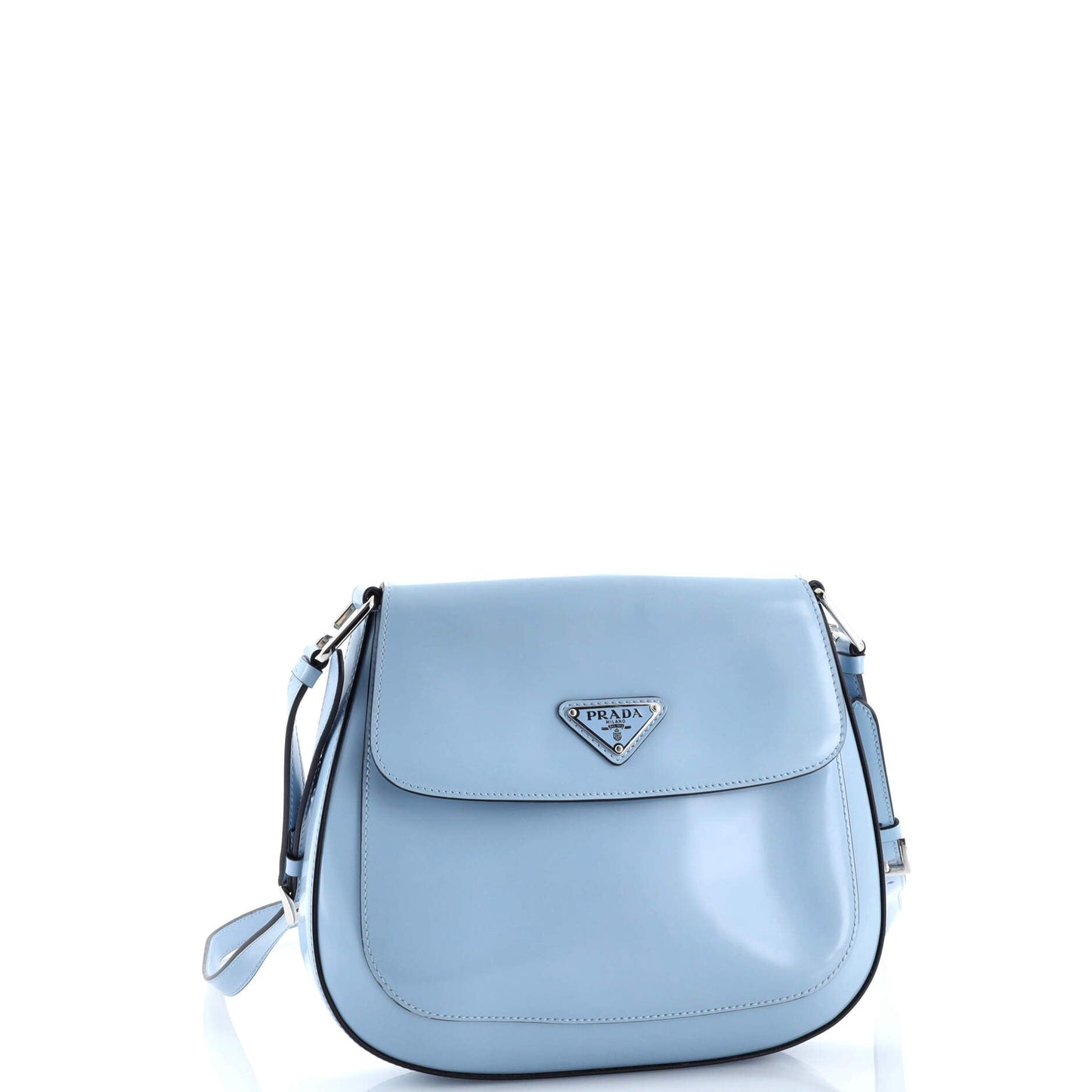 Cleo Flap Shoulder Bag Spazzolato Leather Small