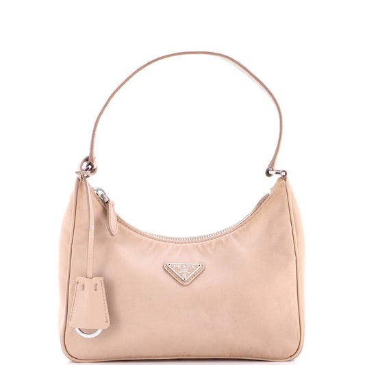 Re-Edition 2005 Hobo Tessuto with Saffiano Leather Mini