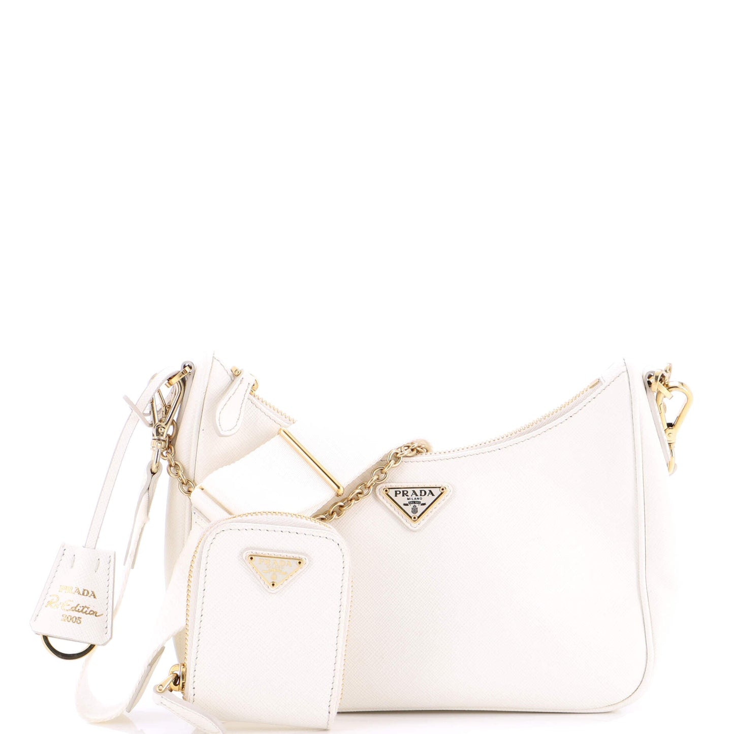 Re-Edition 2005 Shoulder Bag Saffiano Leather Small