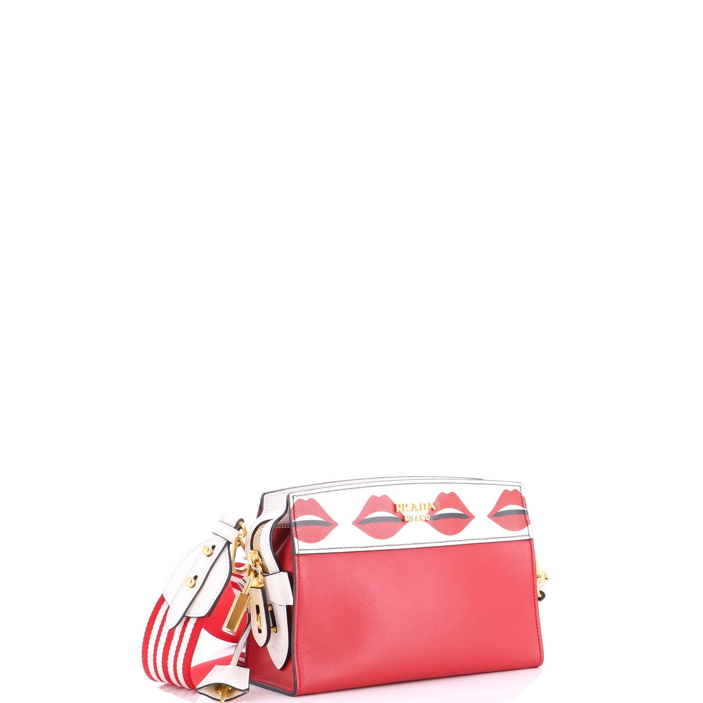 Bibliotheque Crossbody Printed Saffiano Leather Small