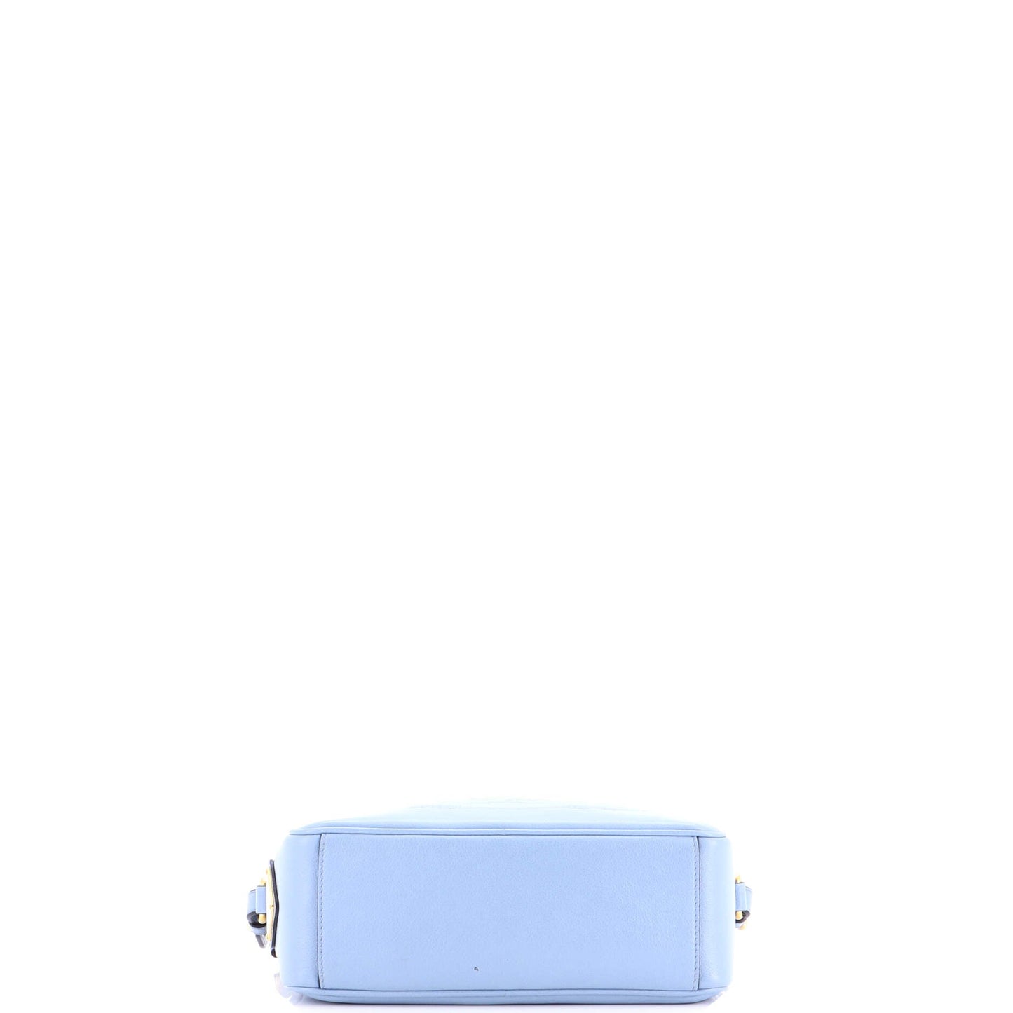 Logo Camera Bag Embossed Leather Small