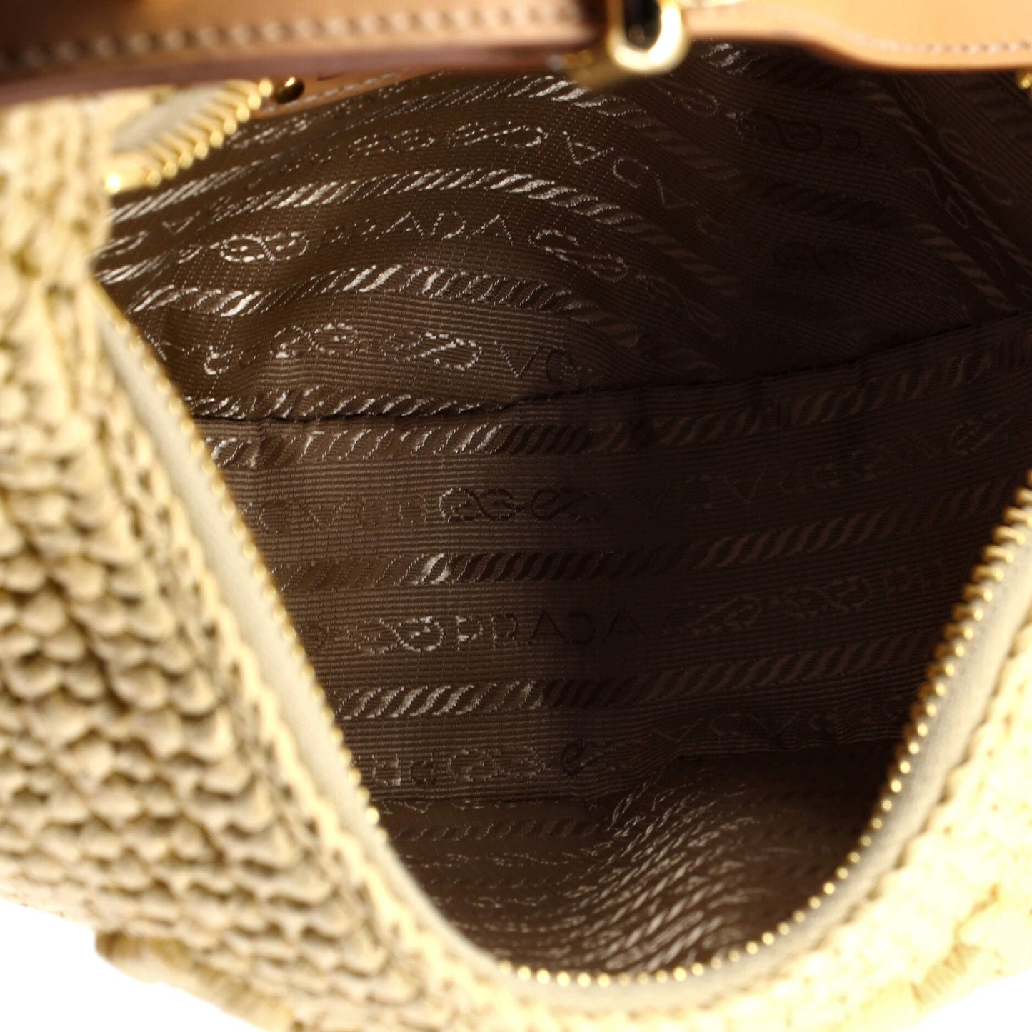 Arque Half Moon Hobo Crochet Raffia with Leather Small