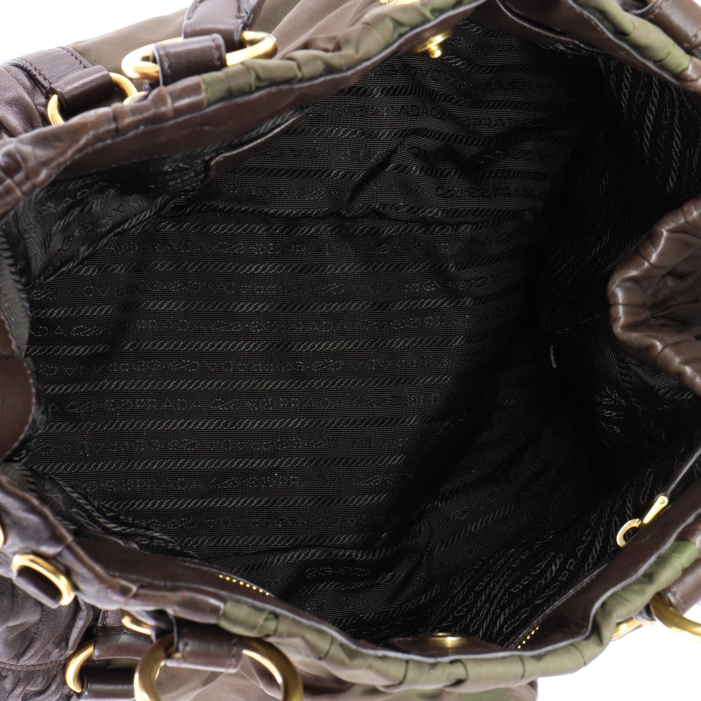 Gaufre Convertible Satchel Leather and Tessuto Large