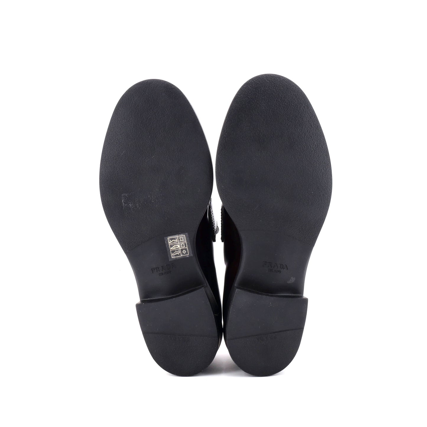 Women's Triangle Logo Loafers Spazzolato Leather