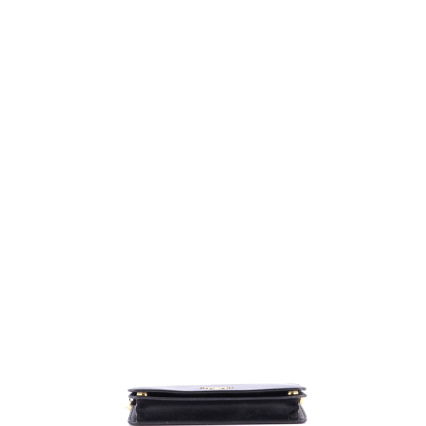Wristlet Wallet on Chain Saffiano Leather Mini