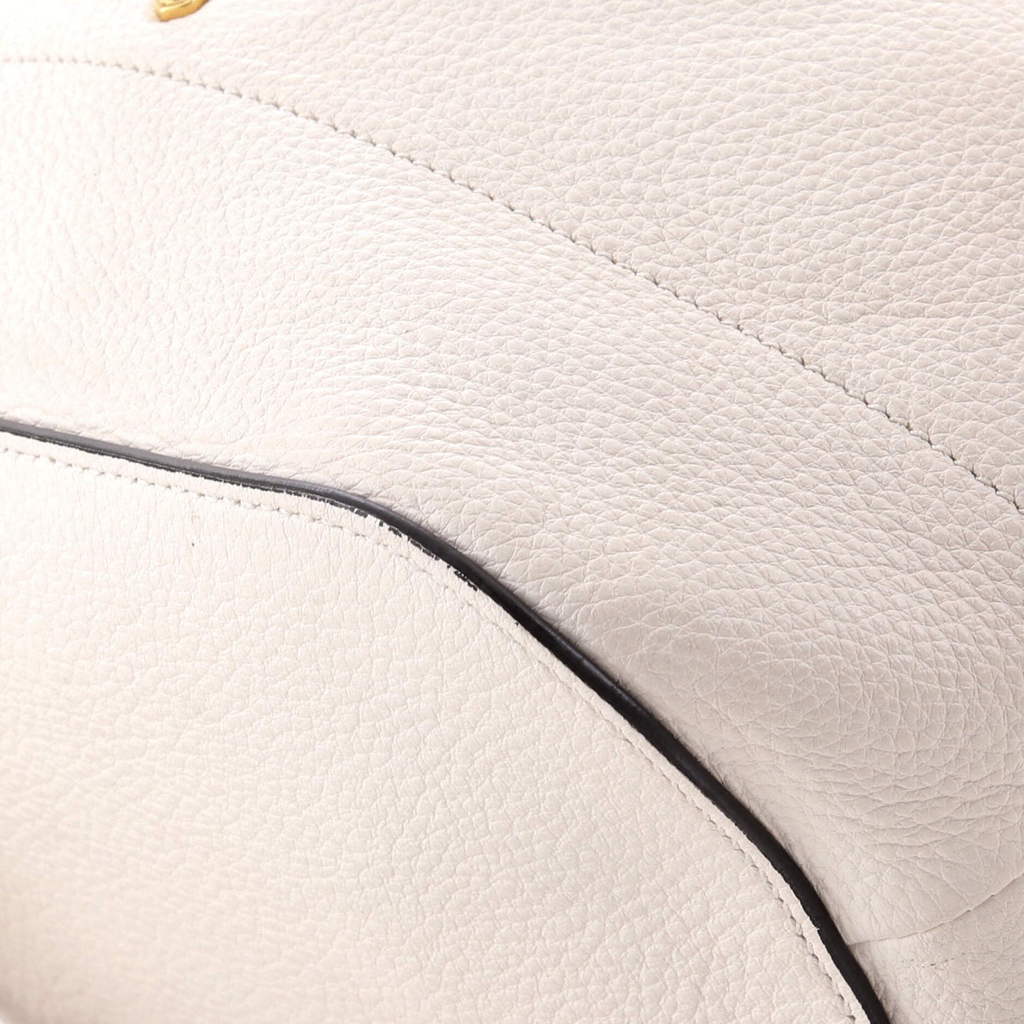 Dual Strap Top Handle Bucket Bag Vitello Daino Small