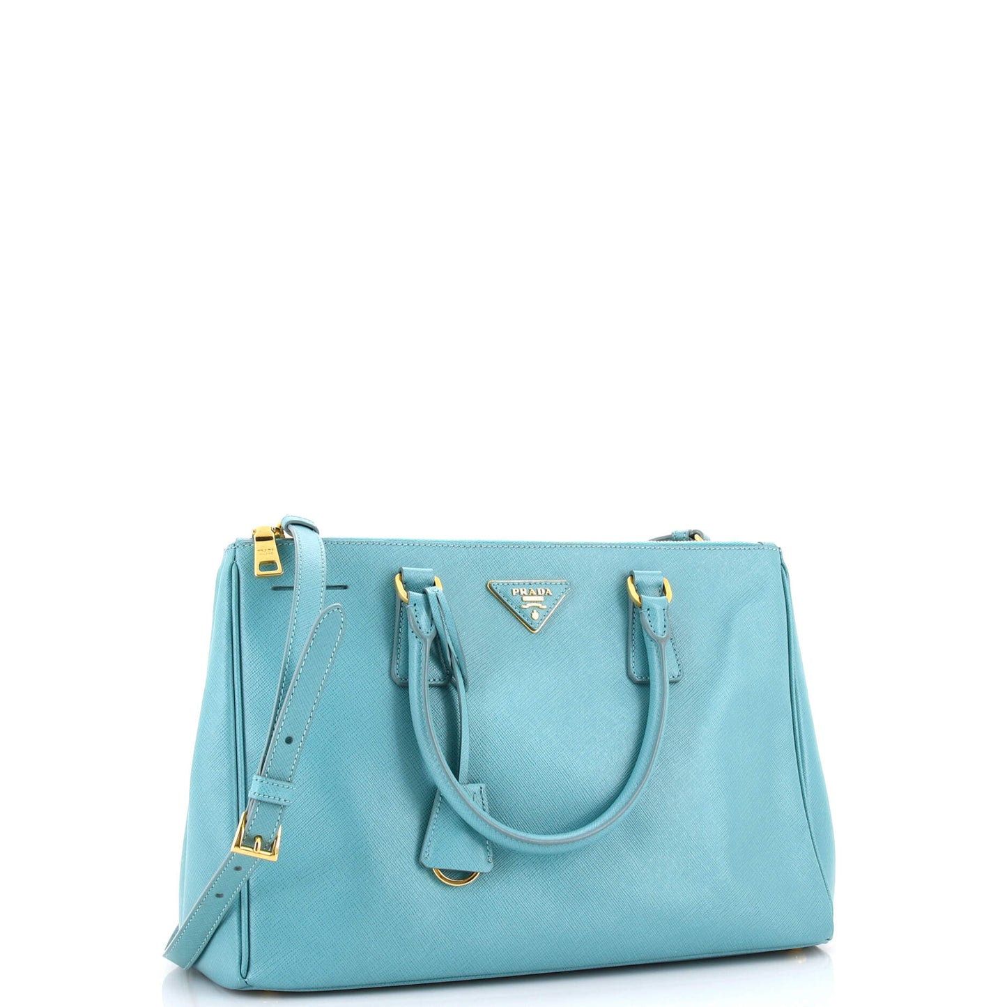 Double Zip Lux Tote Saffiano Leather Medium