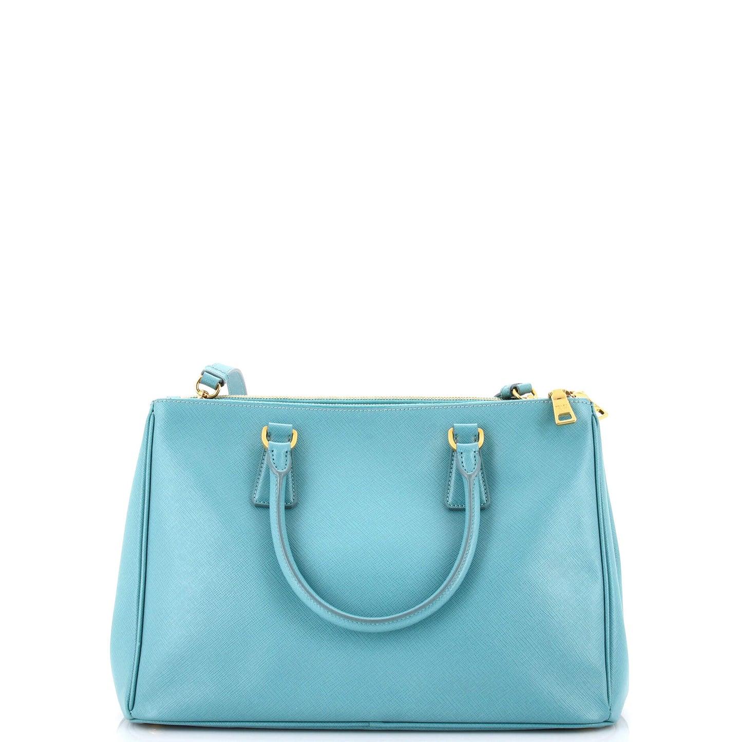 Double Zip Lux Tote Saffiano Leather Medium