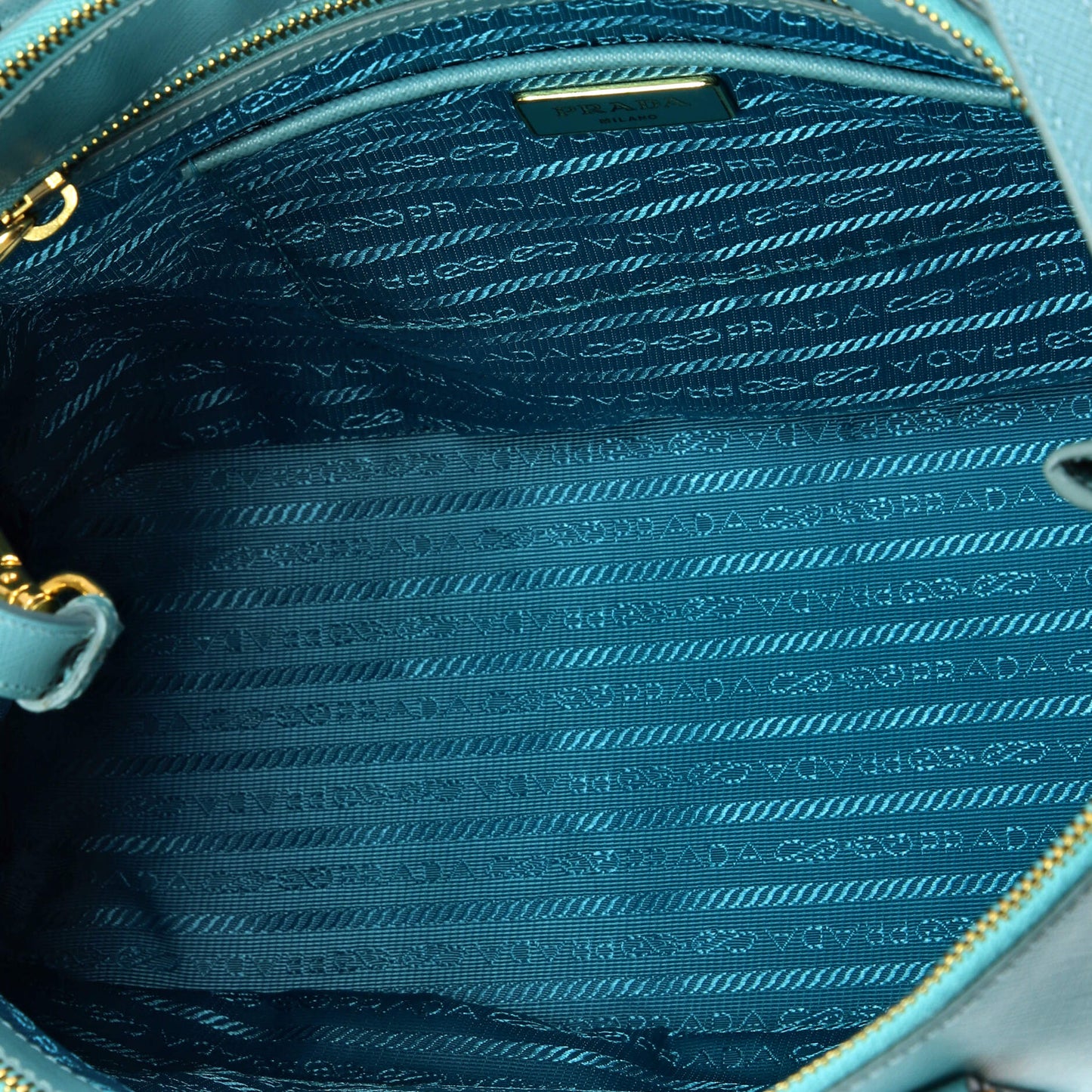 Double Zip Lux Tote Saffiano Leather Medium