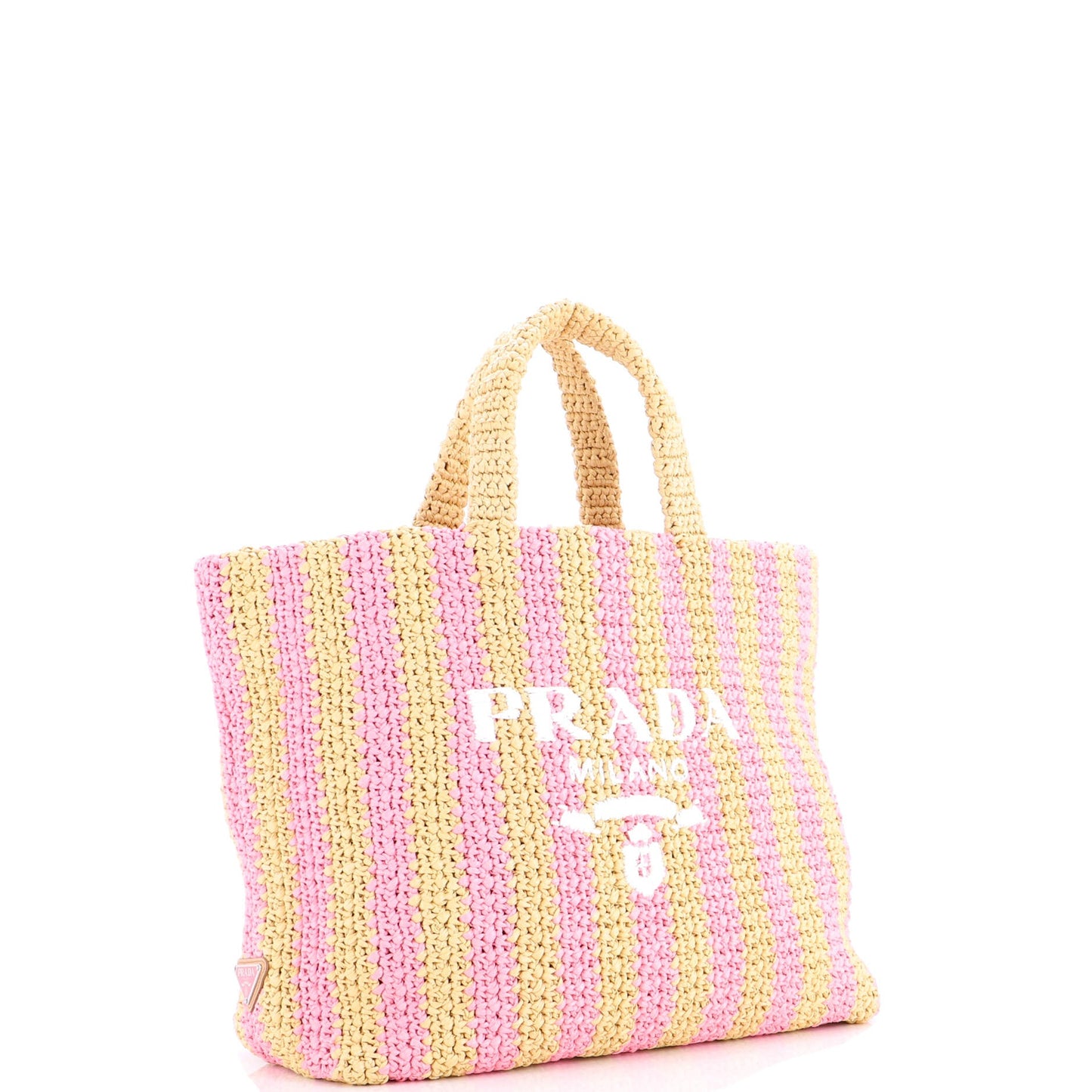 Logo Tote Raffia Large