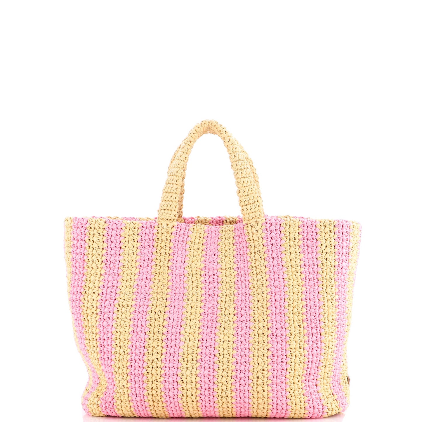 Logo Tote Raffia Large