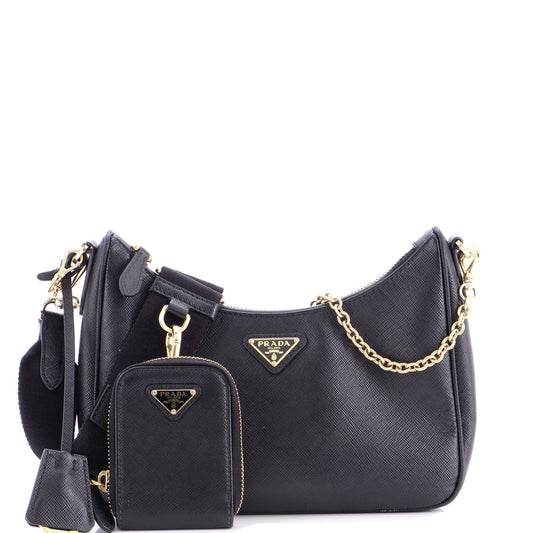 Re-Edition 2005 Shoulder Bag Saffiano Leather Small