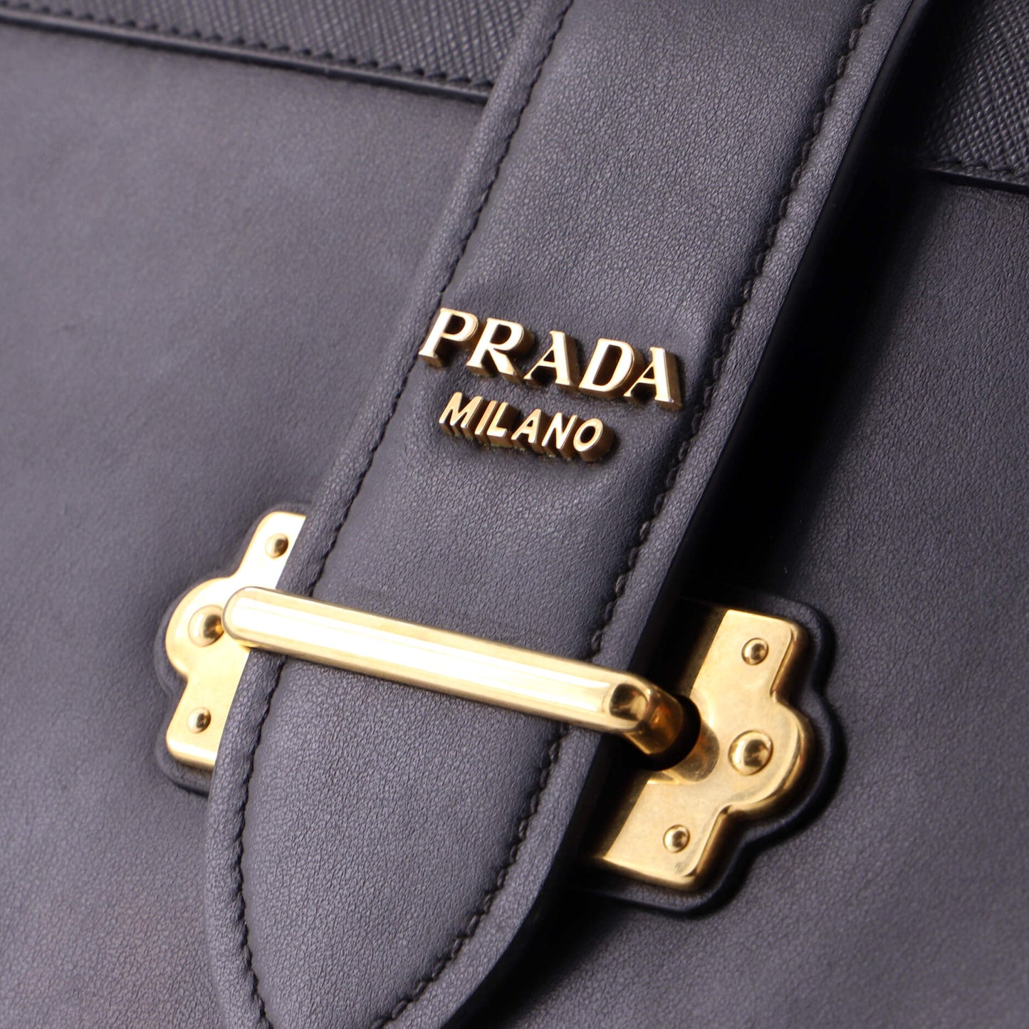 Cahier Crossbody Bag Leather and Saffiano Leather Large