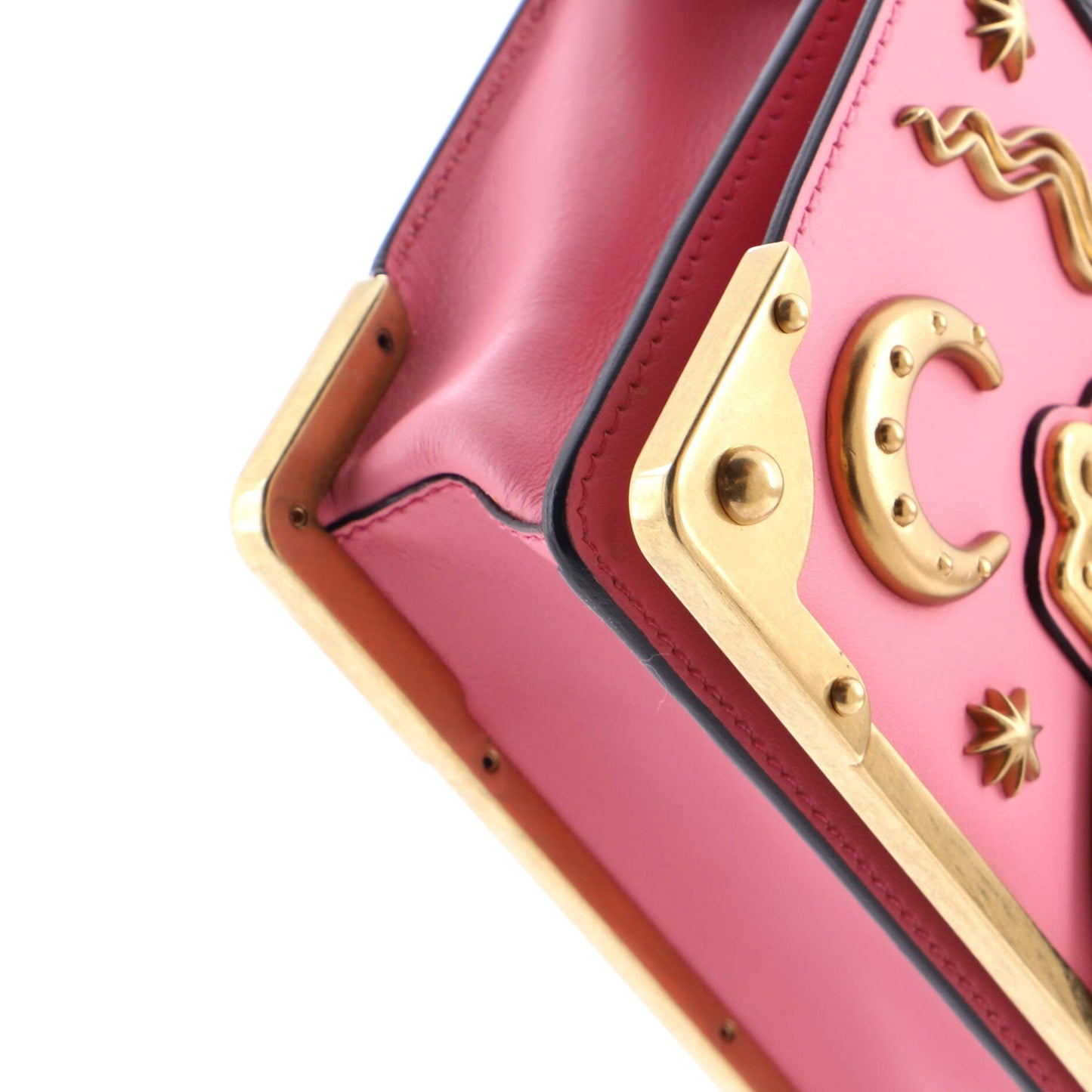 Cahier Crossbody Bag Embellished Leather Small