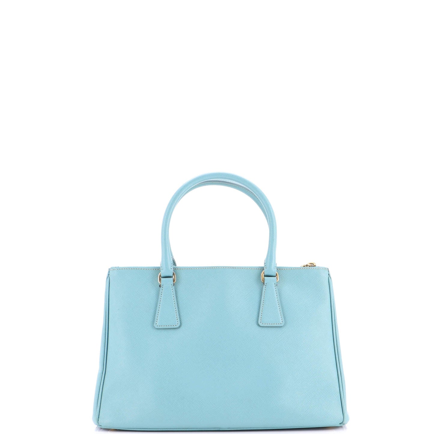 Double Zip Lux Tote Saffiano Leather Small