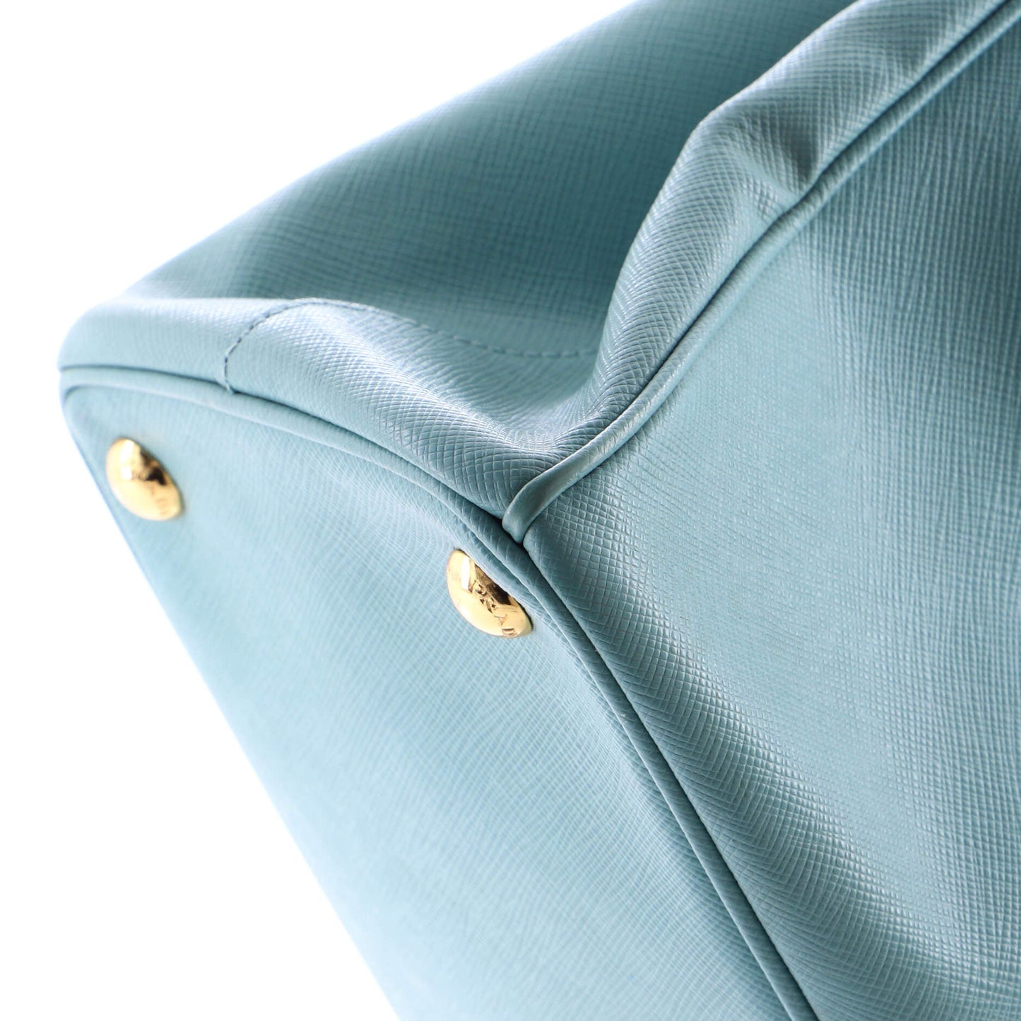 Double Zip Lux Tote Saffiano Leather Small