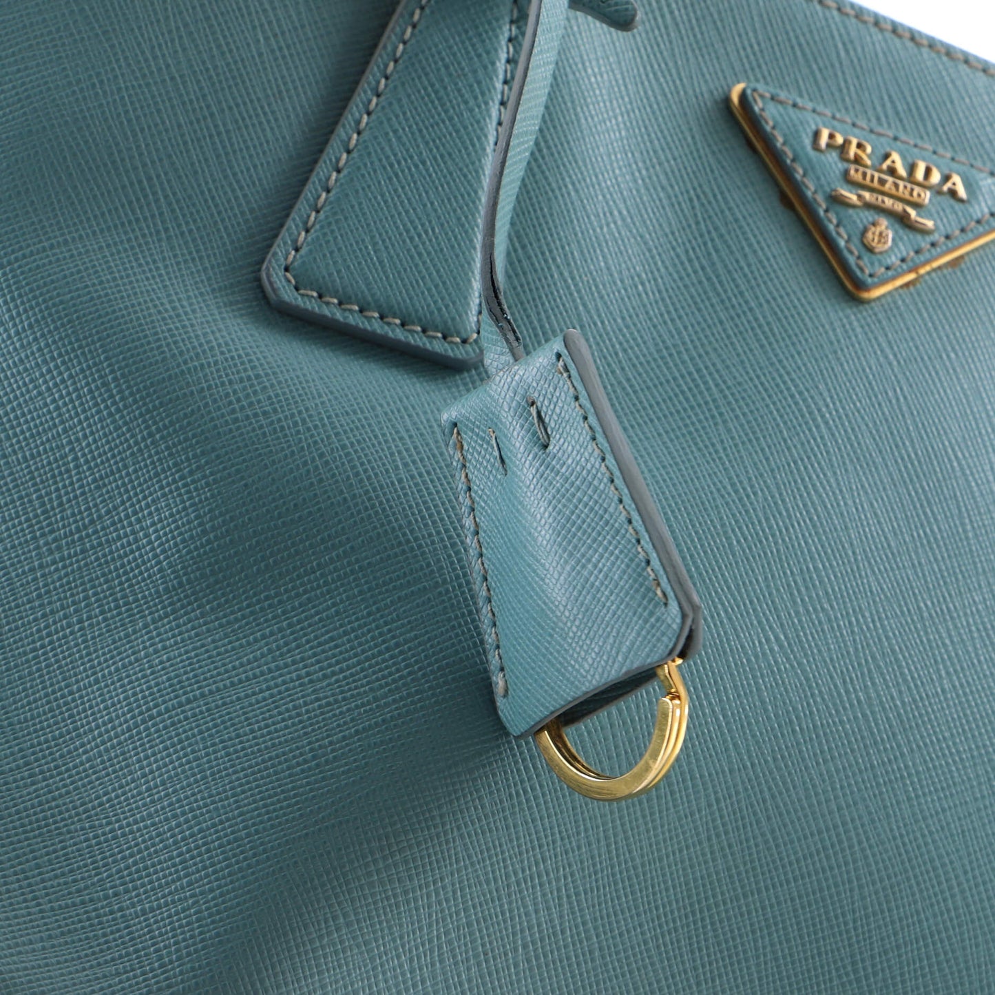 Double Zip Lux Tote Saffiano Leather Small