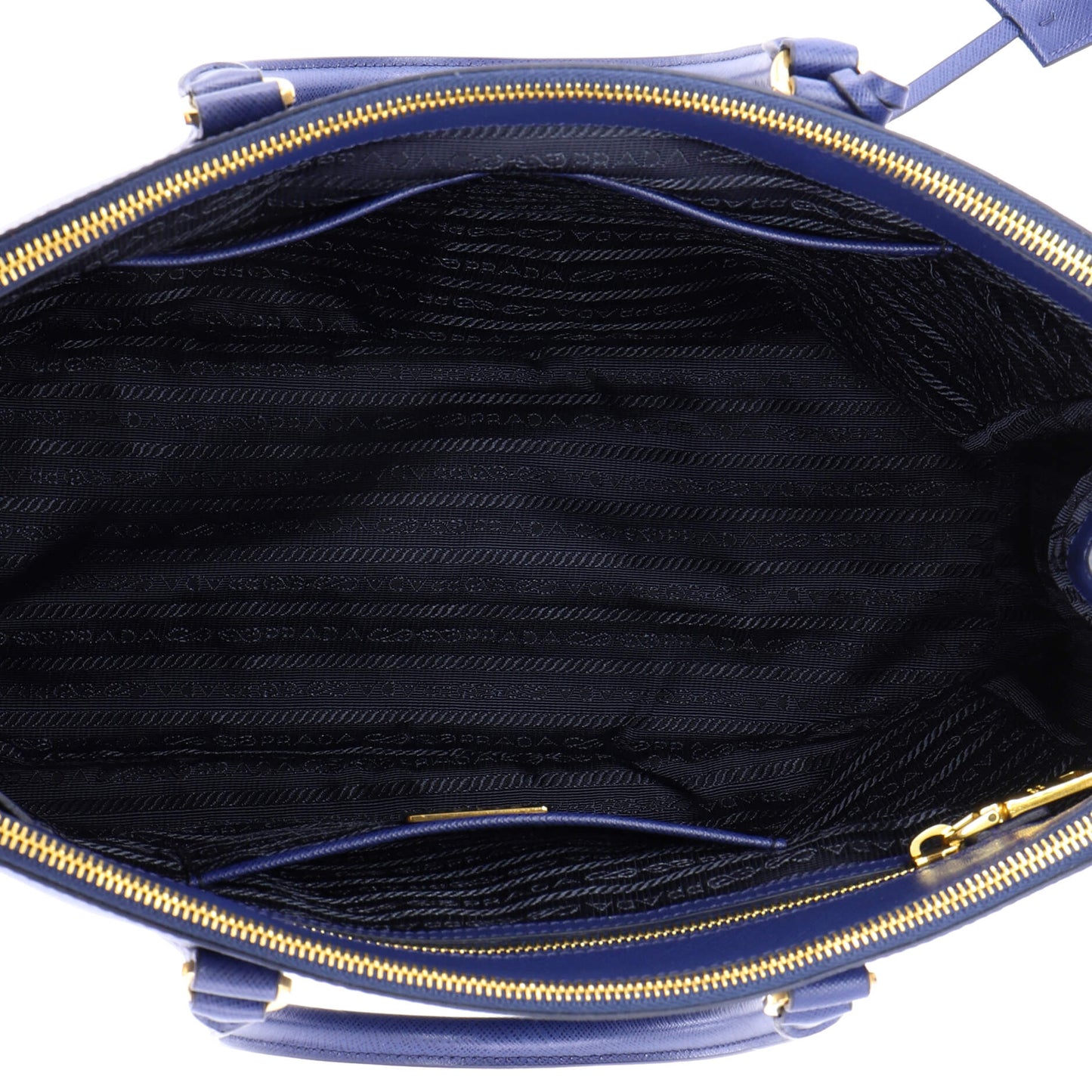 Double Zip Lux Tote Saffiano Leather Large