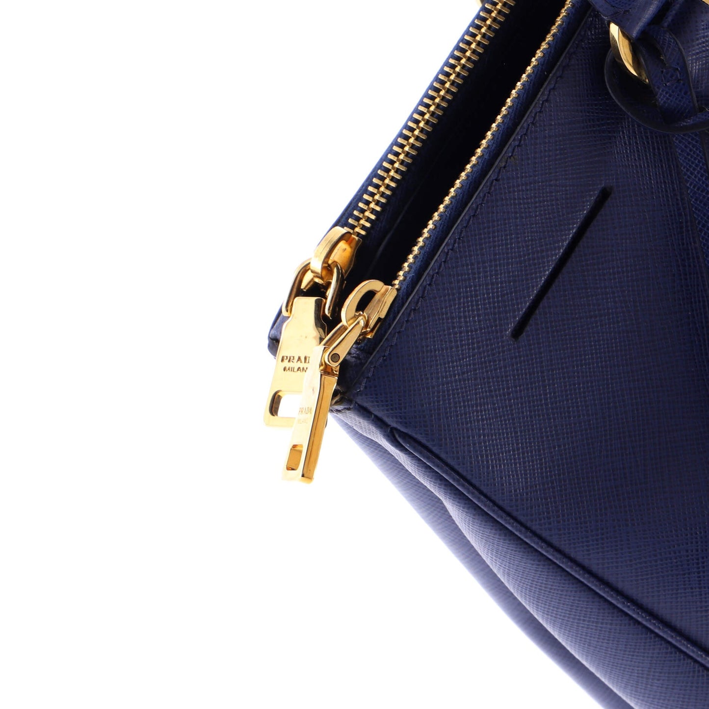 Double Zip Lux Tote Saffiano Leather Large